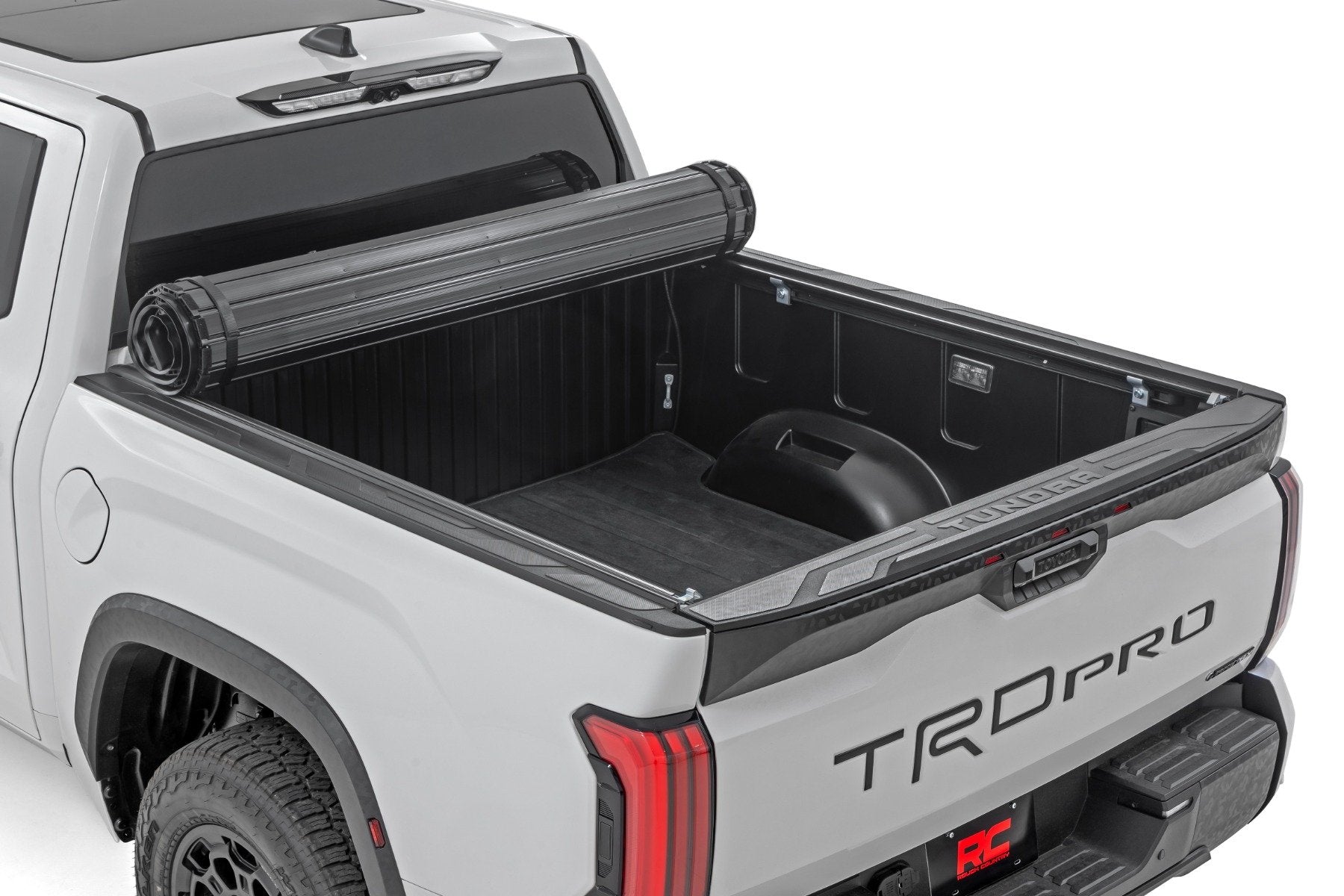 Rough Country Hard Roll Up Bed Cover | 5'7" Bed | for Toyota Tundra 2WD/4WD (2022-2025) 50514551