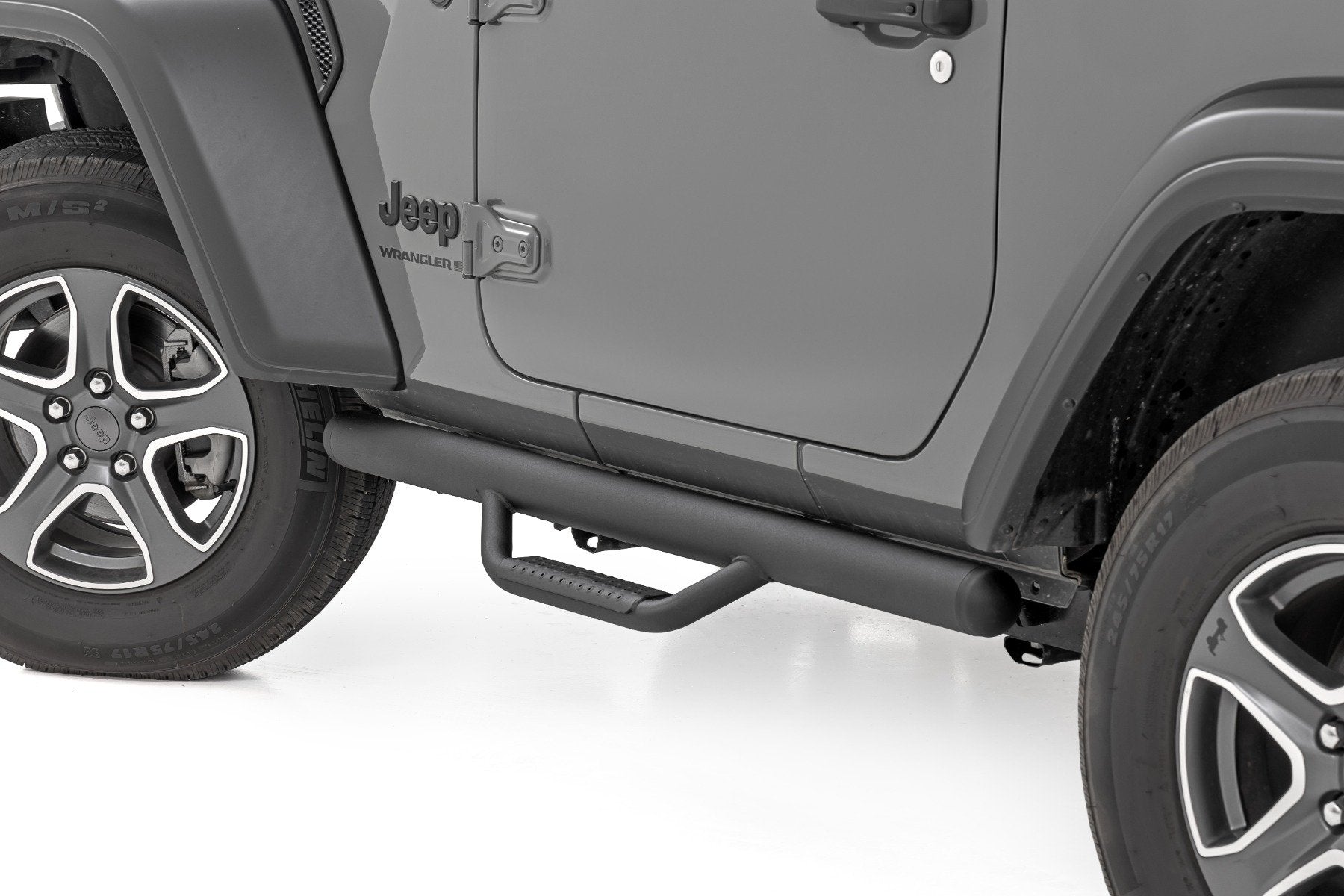 Rough Country Nerf Steps | Full Length | 2 Door | for Jeep Wrangler JL 4WD (2018-2025) RCJ1846B