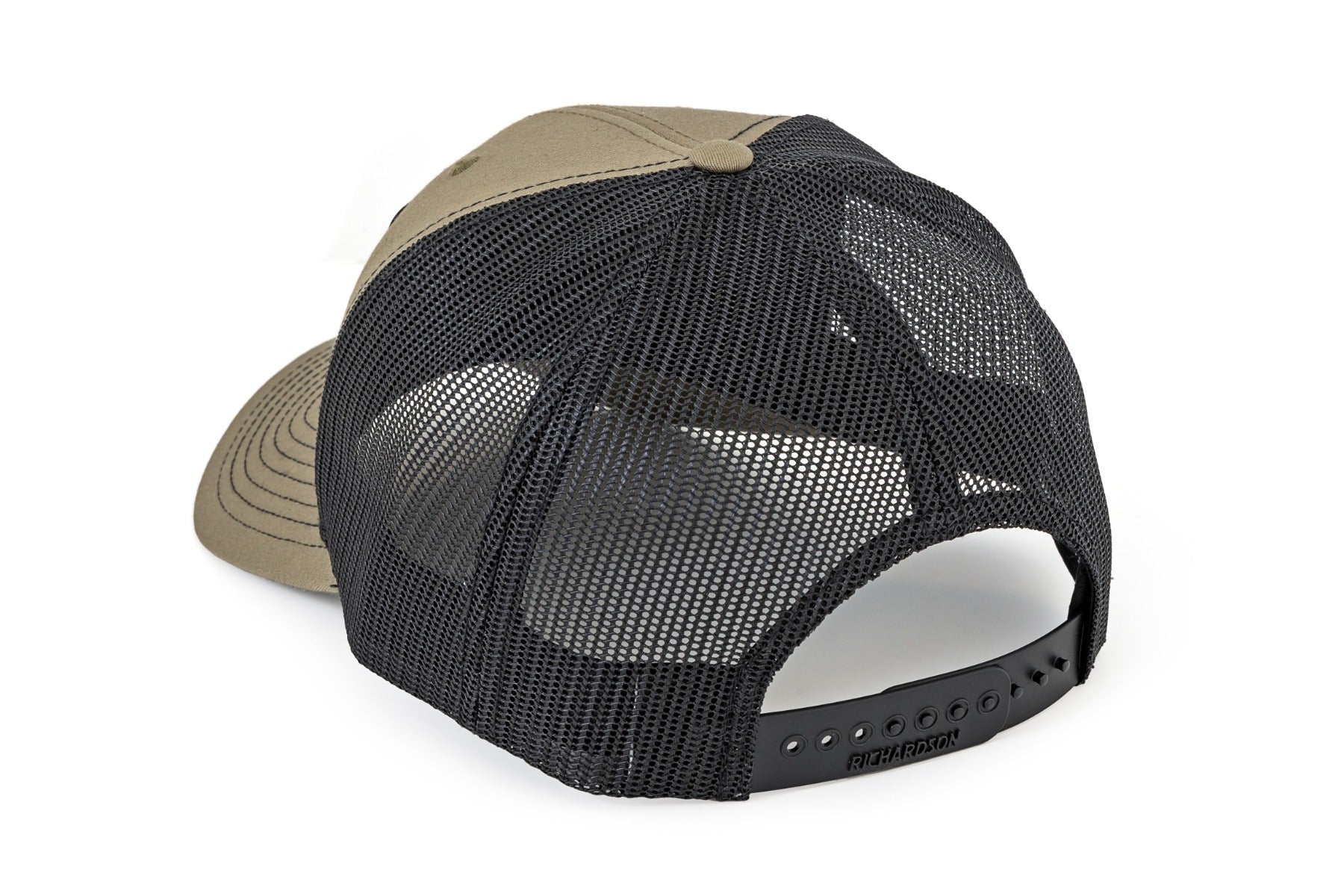 Rough Country Hat | Black Mesh RC Patch | Brown/Leather - Richardson 112 84119