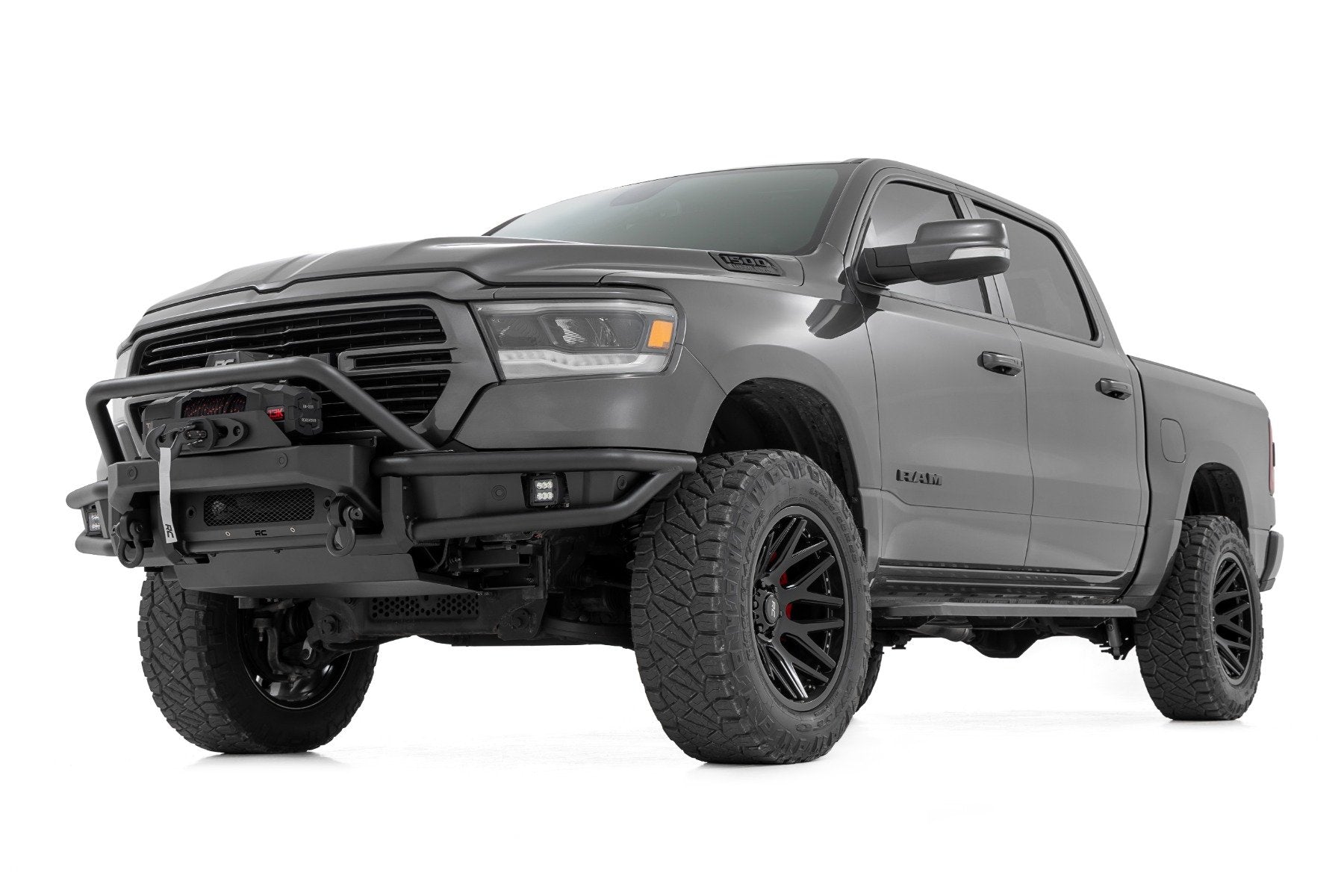 Rough Country Front Bumper Tubular Winch Mount for Ram 1500 19-24 51214W