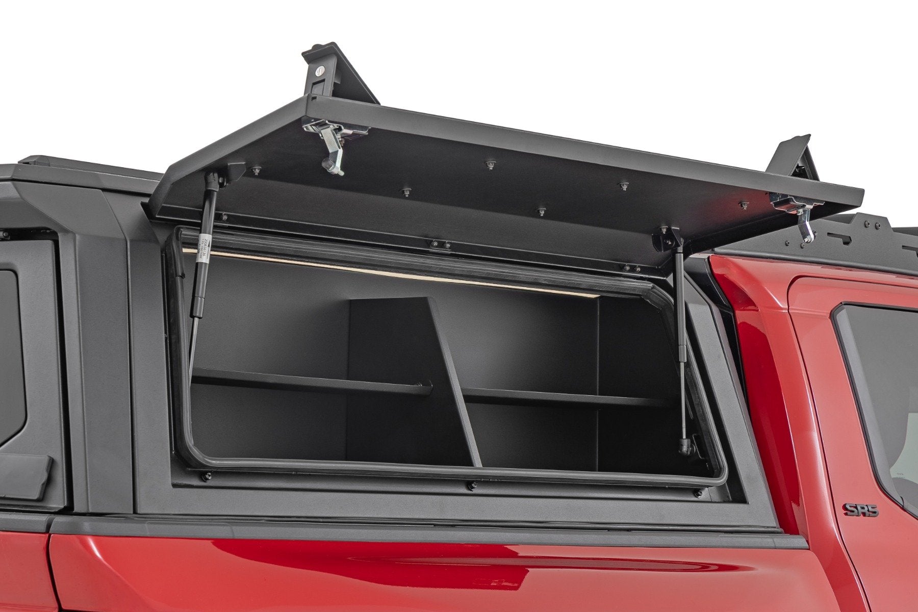 Rough Country Bed Cap Side Shelf Storage Bin | Passengers Side | for Toyota Tacoma (16-26) 734075