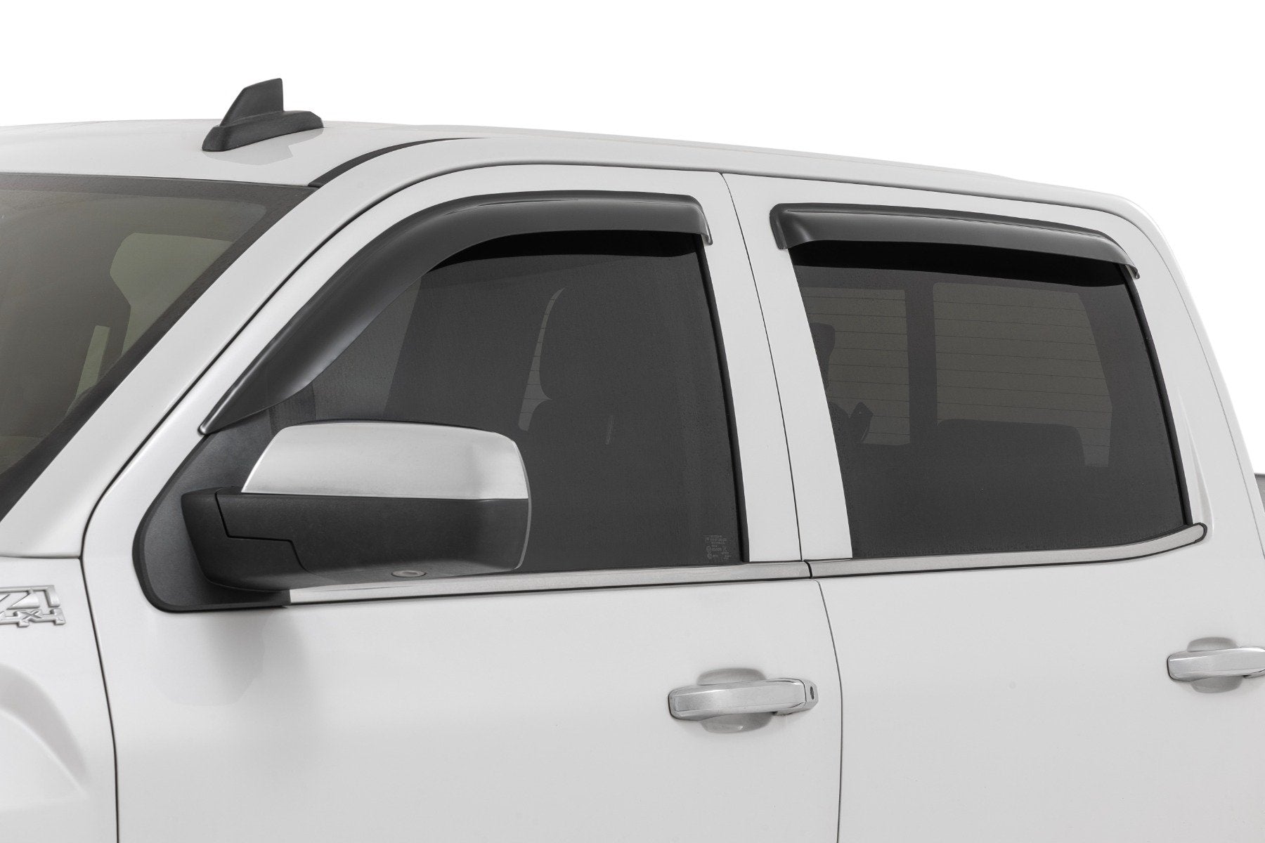 Rough Country Side Window Deflectors | Tape On Rain Guard | Chevy/GMC 1500/2500HD/3500HD 2WD/4WD