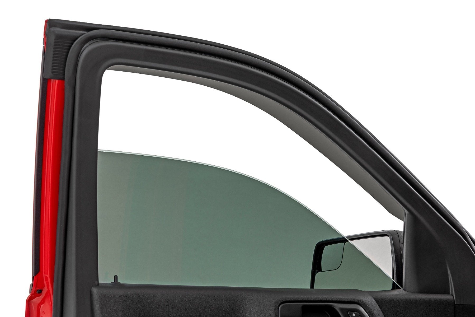 Rough Country Side Window Deflectors | Tape On Rain Guard | Chevy/GMC 1500/2500HD/3500HD (19-26 & Classic)