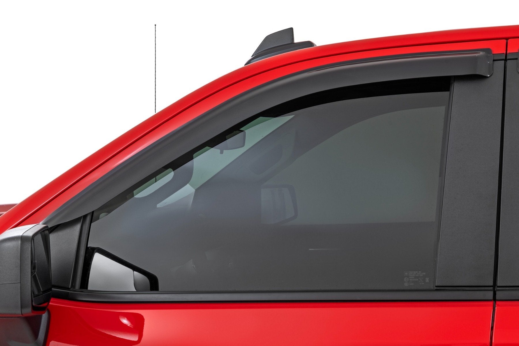 Rough Country Side Window Deflectors | Tape On Rain Guard | Chevy/GMC 1500/2500HD/3500HD (19-26 & Classic)