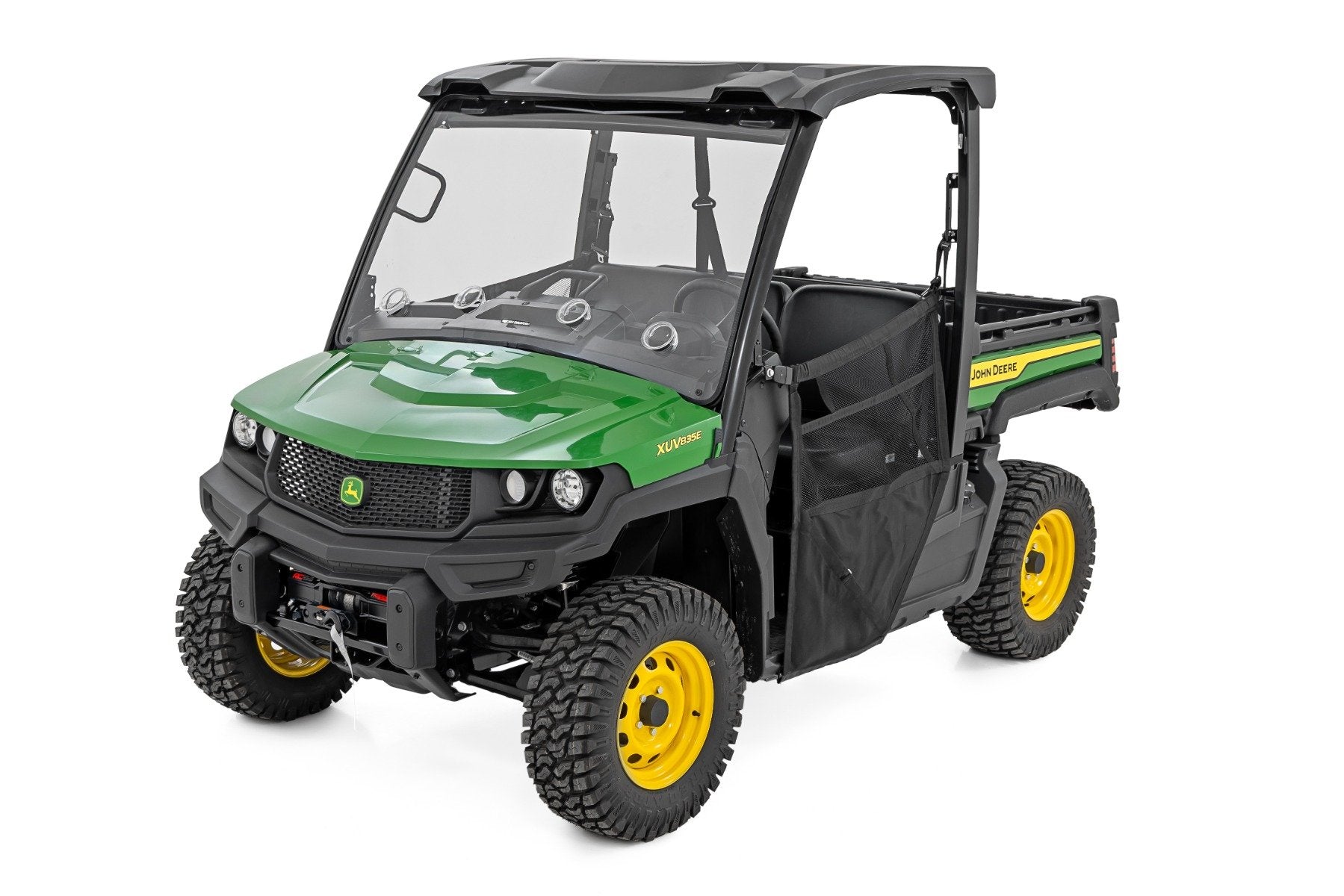 Rough Country Vented Full Windshield | Scratch Resistant | John Deere Gator XUV 835E