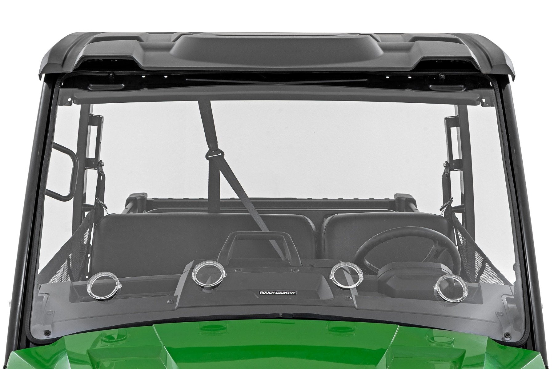 Rough Country Vented Full Windshield | Scratch Resistant | John Deere Gator XUV 835E