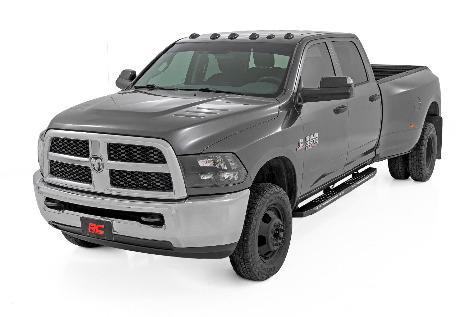 Rough Country AC2 Running Boards Amber/White CrewCab for Ram 1500/2500 10-25 57009