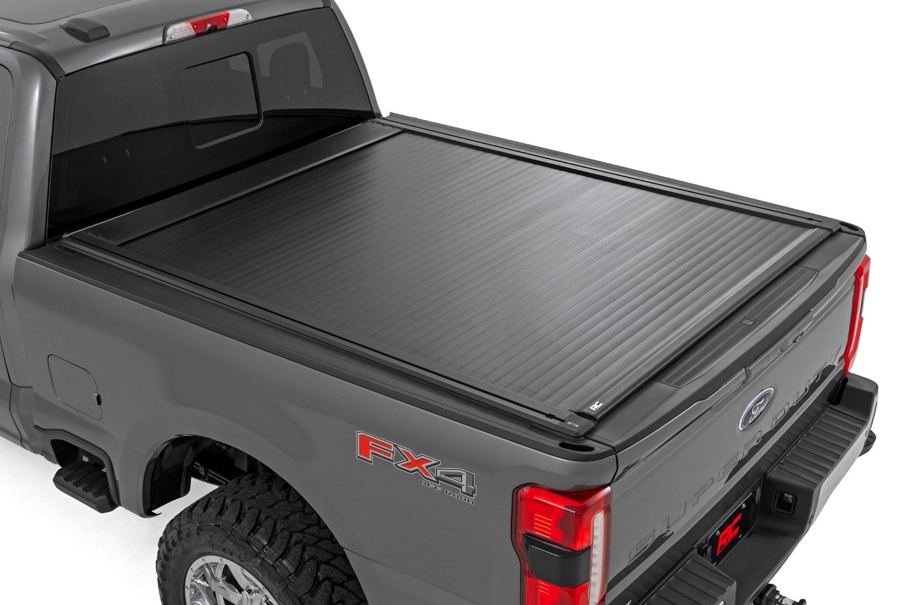 Rough Country Powered Bed Cover | 6'10" Bed | for Ford F-250/F-350 Super Duty 2WD/4WD (17-26) 51507650