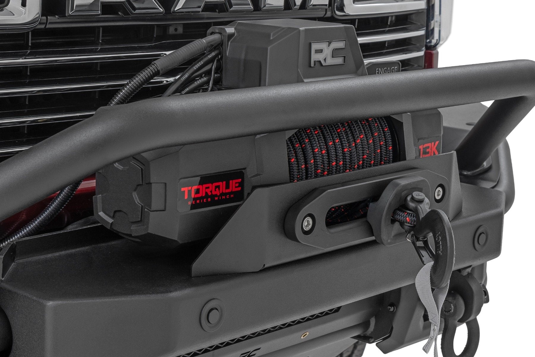Rough Country Front Bumper | Tubular |Winch Mount | for Ram 2500/3500 2WD/4WD (2019-2026) 51212W
