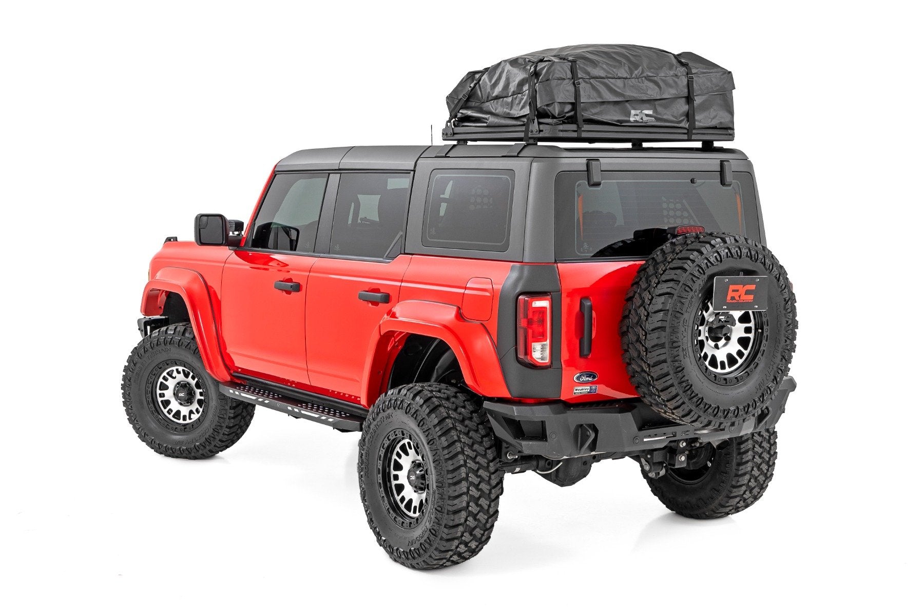 Rough Country Fender Flares | PQ Race Red | Ford Bronco 4WD (2021-2025) O-F12124-PQ
