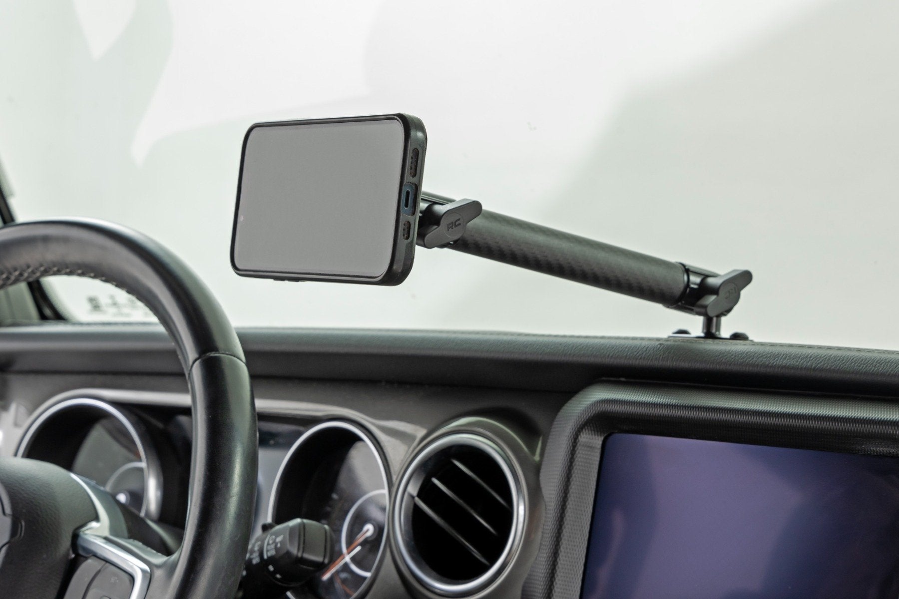 Rough Country Dash Mount 8" Mount Kit for Jeep Gladiator JT/Wrangler JL 4WD 2018-2024 10661