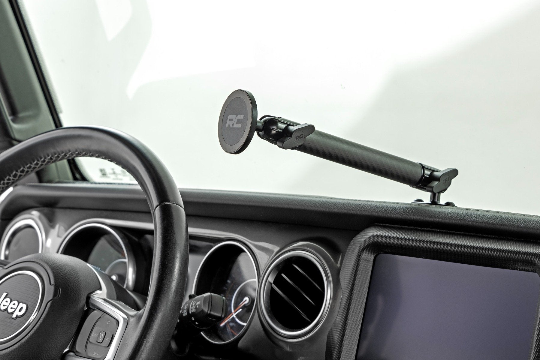 Dash Mount 8" Mount Kit for Jeep Gladiator JT/Wrangler JL 4WD 2018-2024 -4