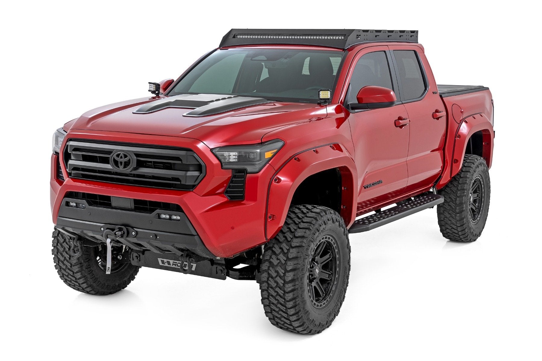 Rough Country Hood Scoop 089 Wind Chill Pearl Toyota Tacoma 2024 HS80010-089