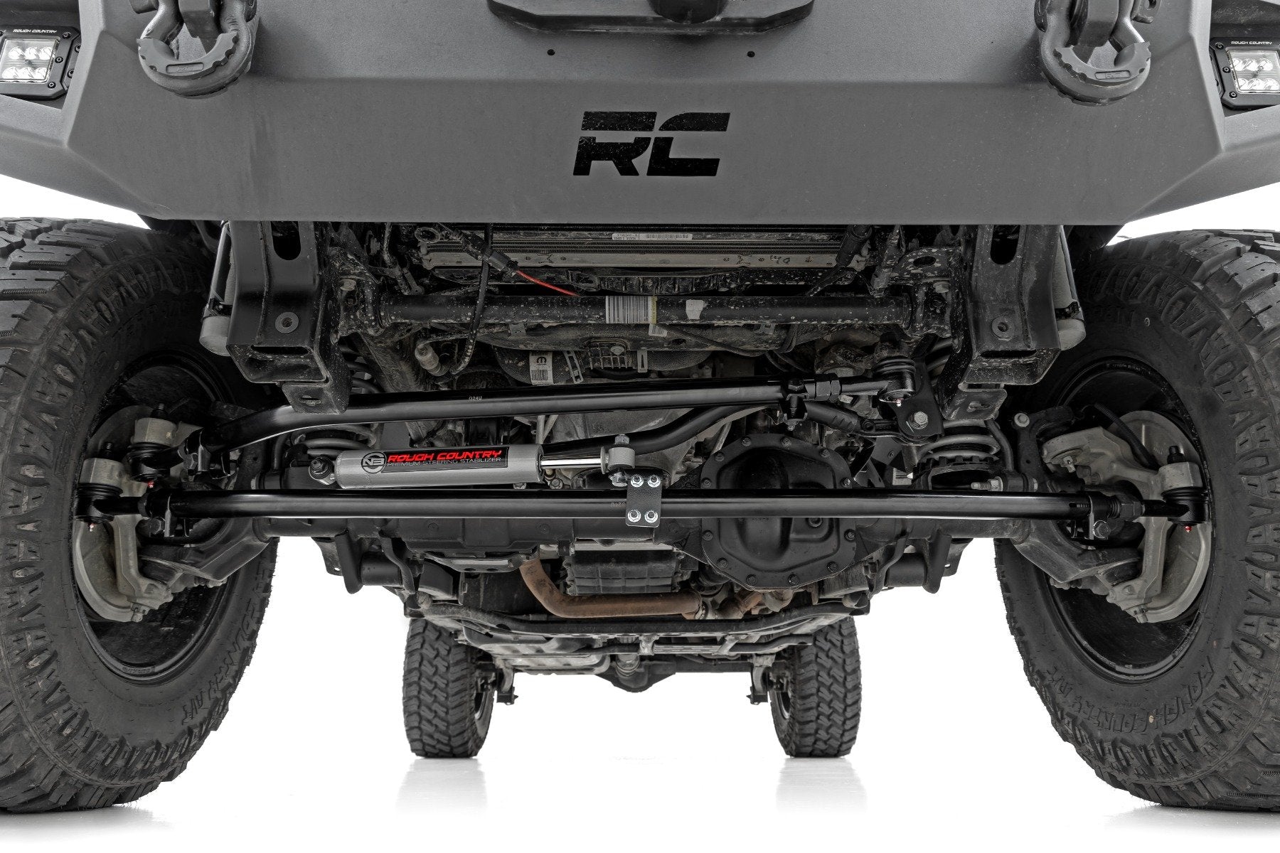 Rough Country High Steer Kit w/ N3 Steering Stabilizer for Jeep Gladiator JT/Wrangler JL 18-24 10663