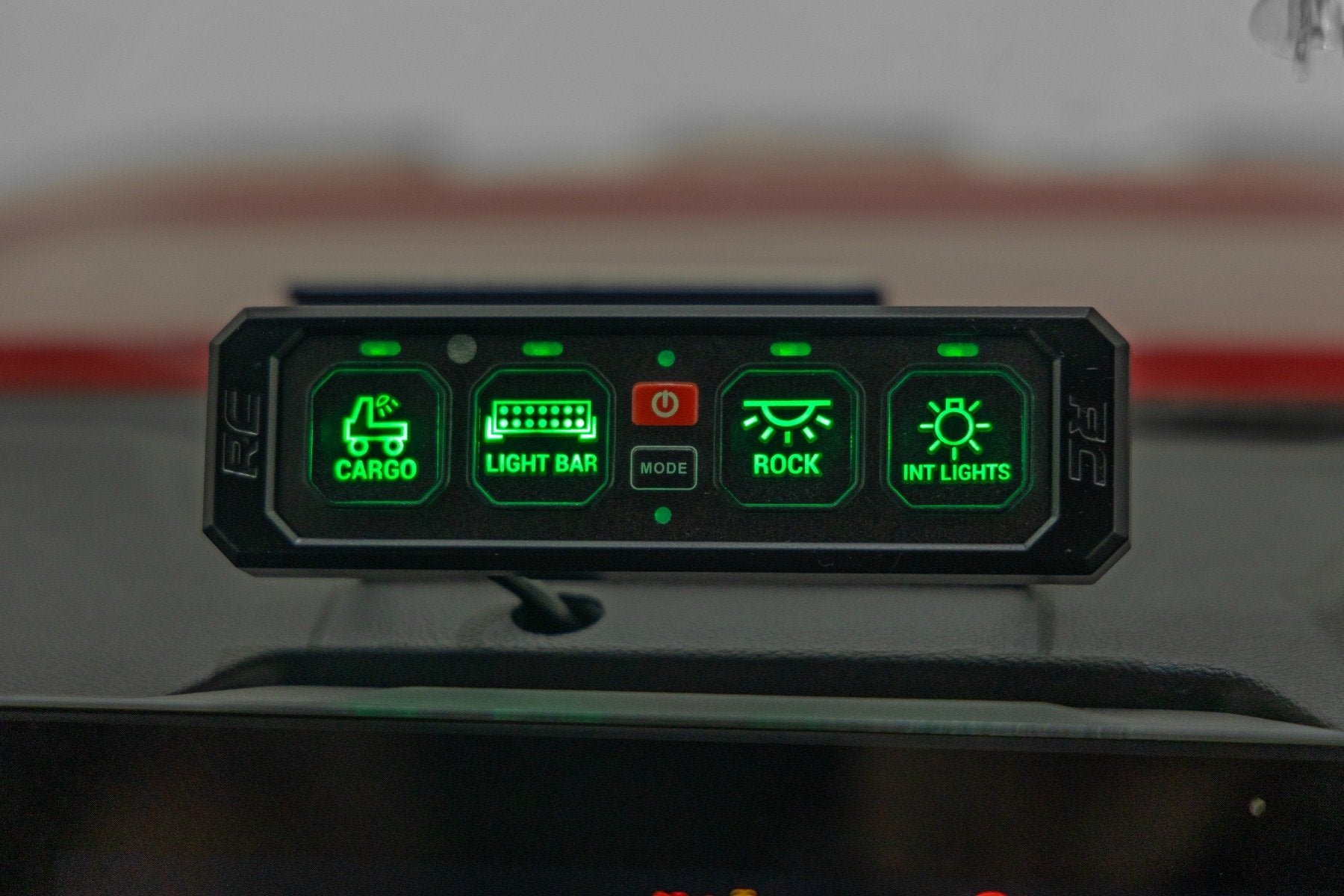 Rough Country 4 Gang Switch Panel | RGB Backlit Buttons | Multifunction Modes 70965