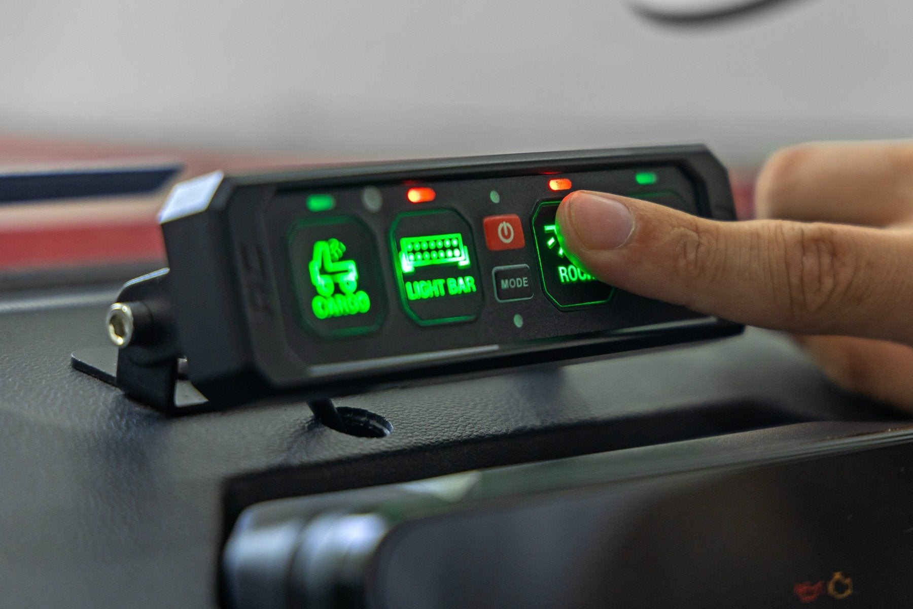 Rough Country 4 Gang Switch Panel | RGB Backlit Buttons | Multifunction Modes