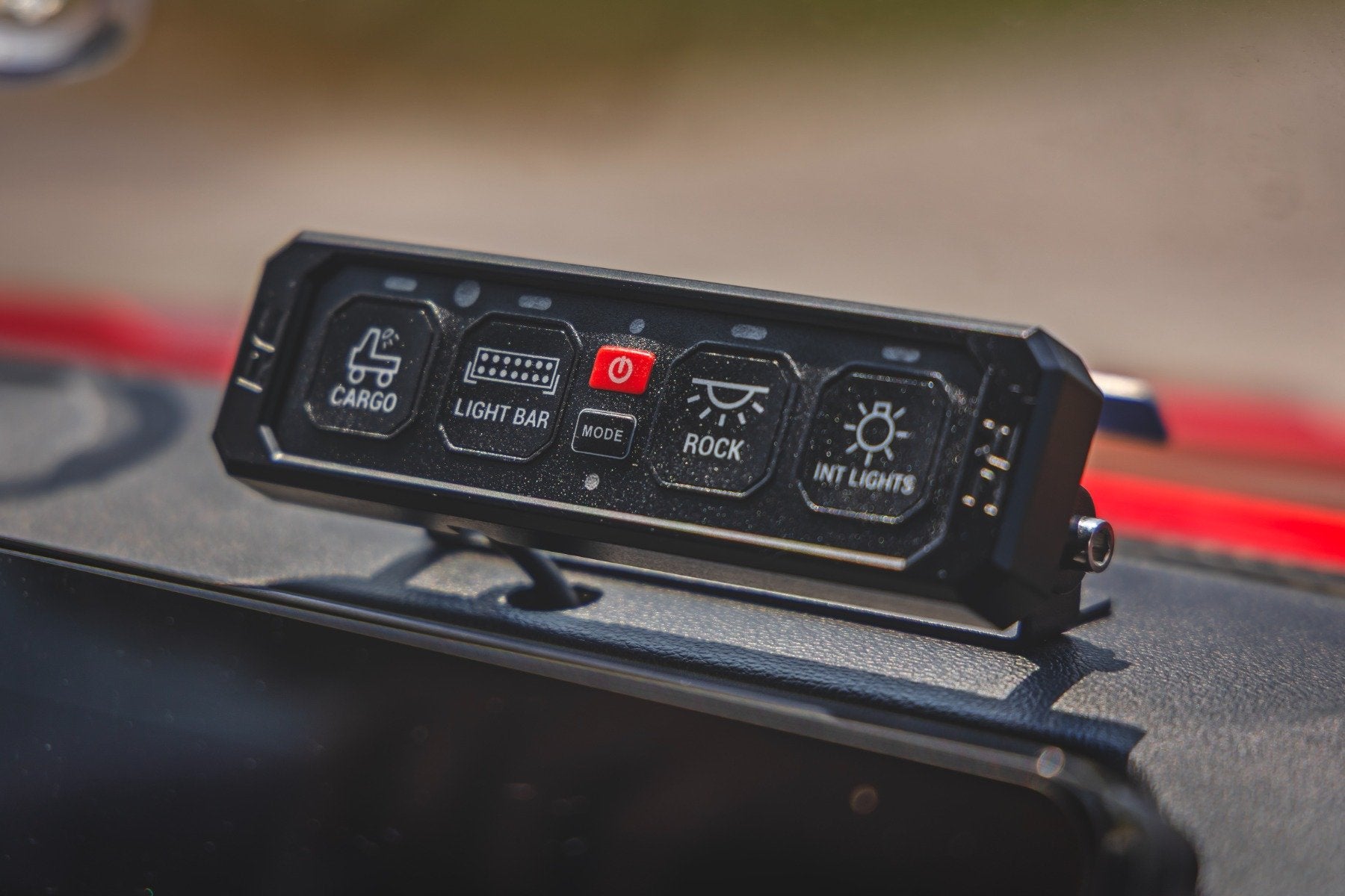 Rough Country 4 Gang Switch Panel | RGB Backlit Buttons | Multifunction Modes