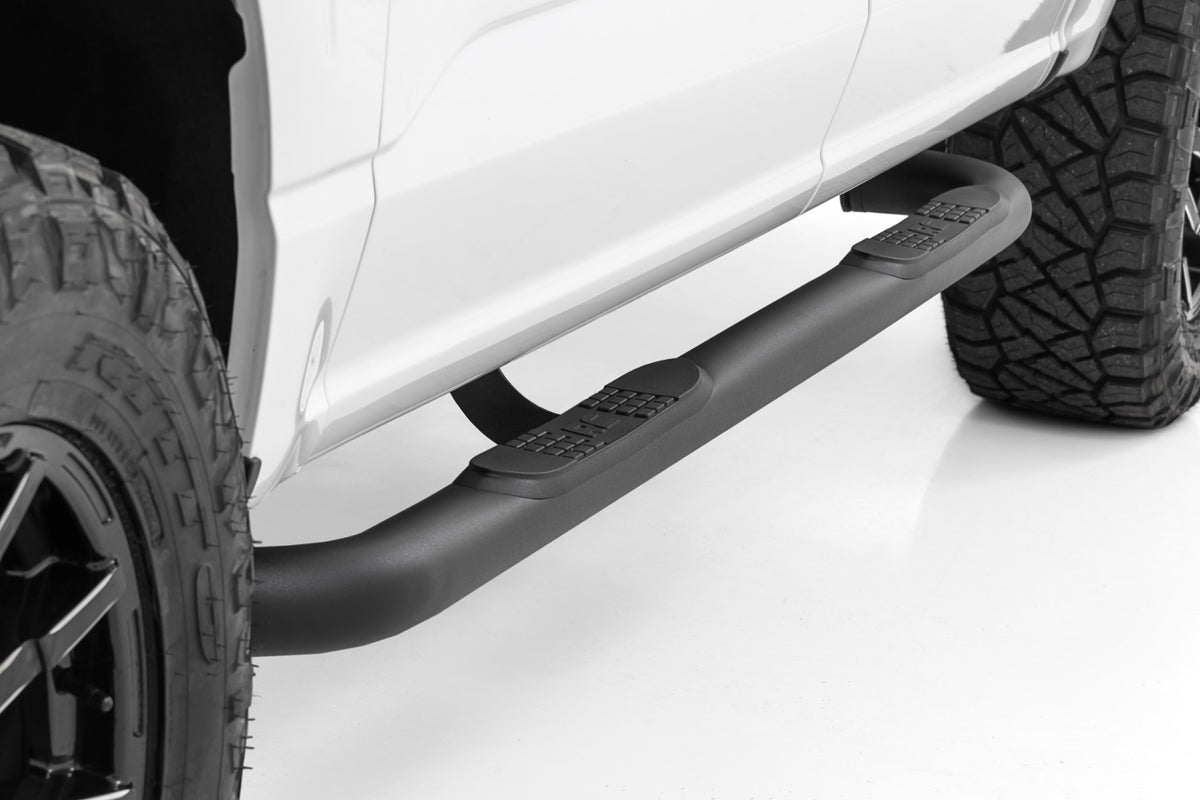 Rough Country 3" Nerf Steps Crew Cab for Ford F150/Lightning/F250/F350 15-26 43012