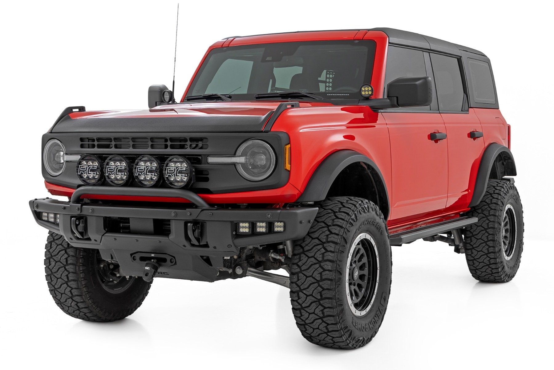 Rough Country Multi-Color LED Running Boards | 4-Door | for Ford Bronco 21-25 55008