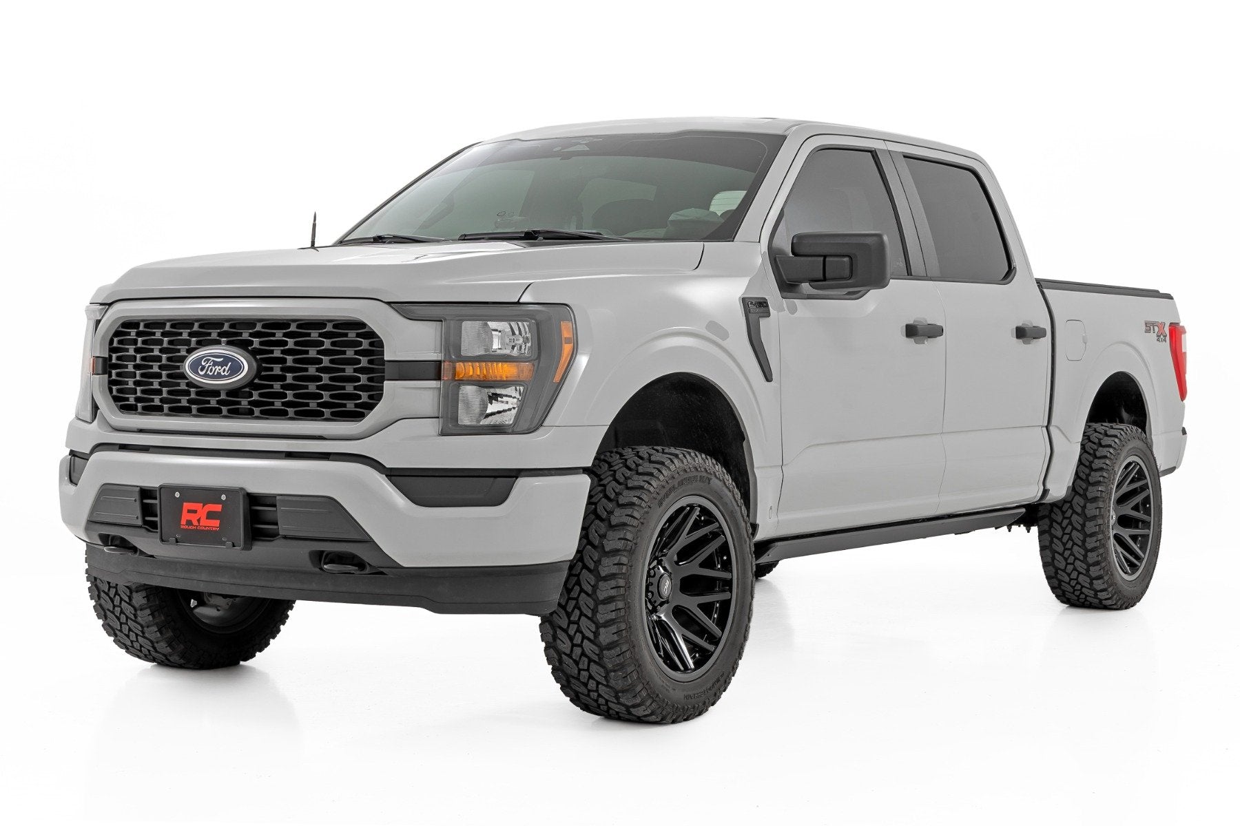 Rough Country Pwr Running Boards HT-Series Crew Cab for Ford F-150/250/350 15-26 ESR71520