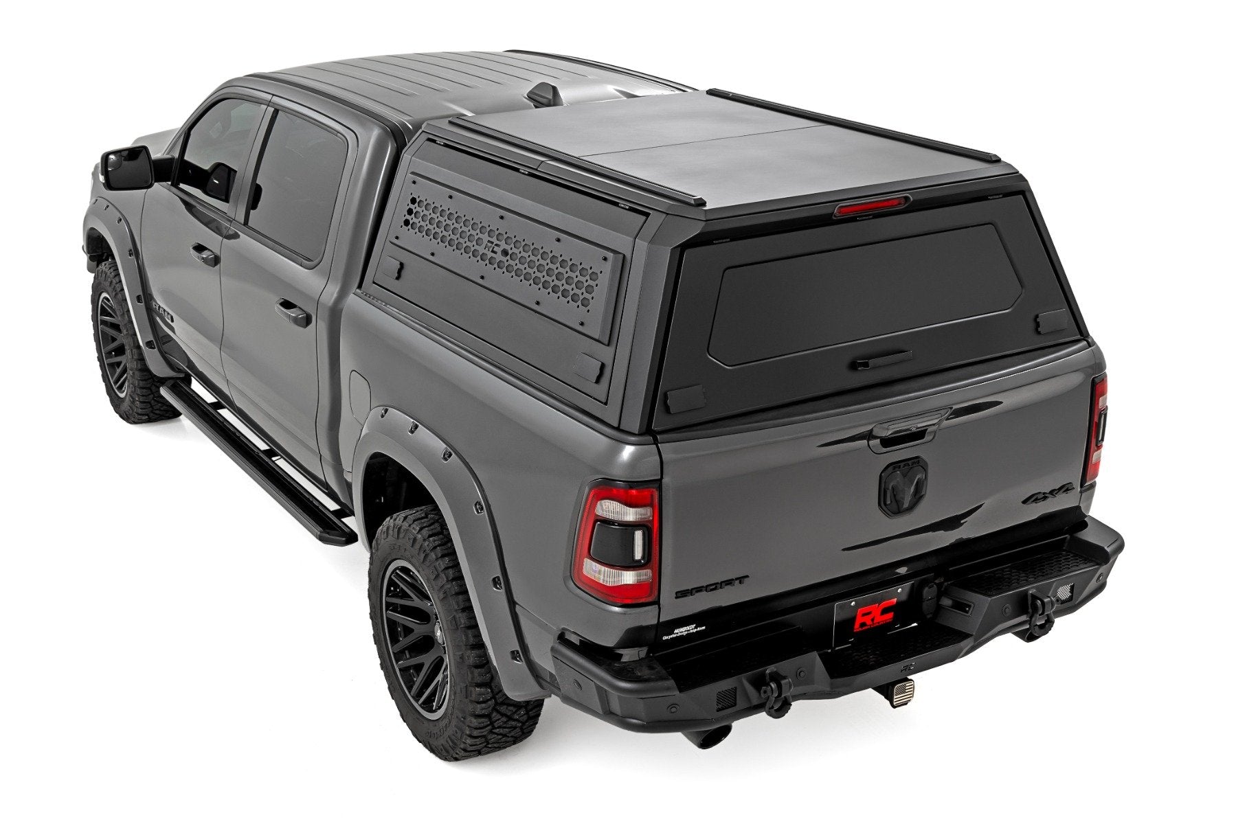 Rough Country Multi-Color LED Running Boards | Crew Cab | for Ram 1500 19-25 55004