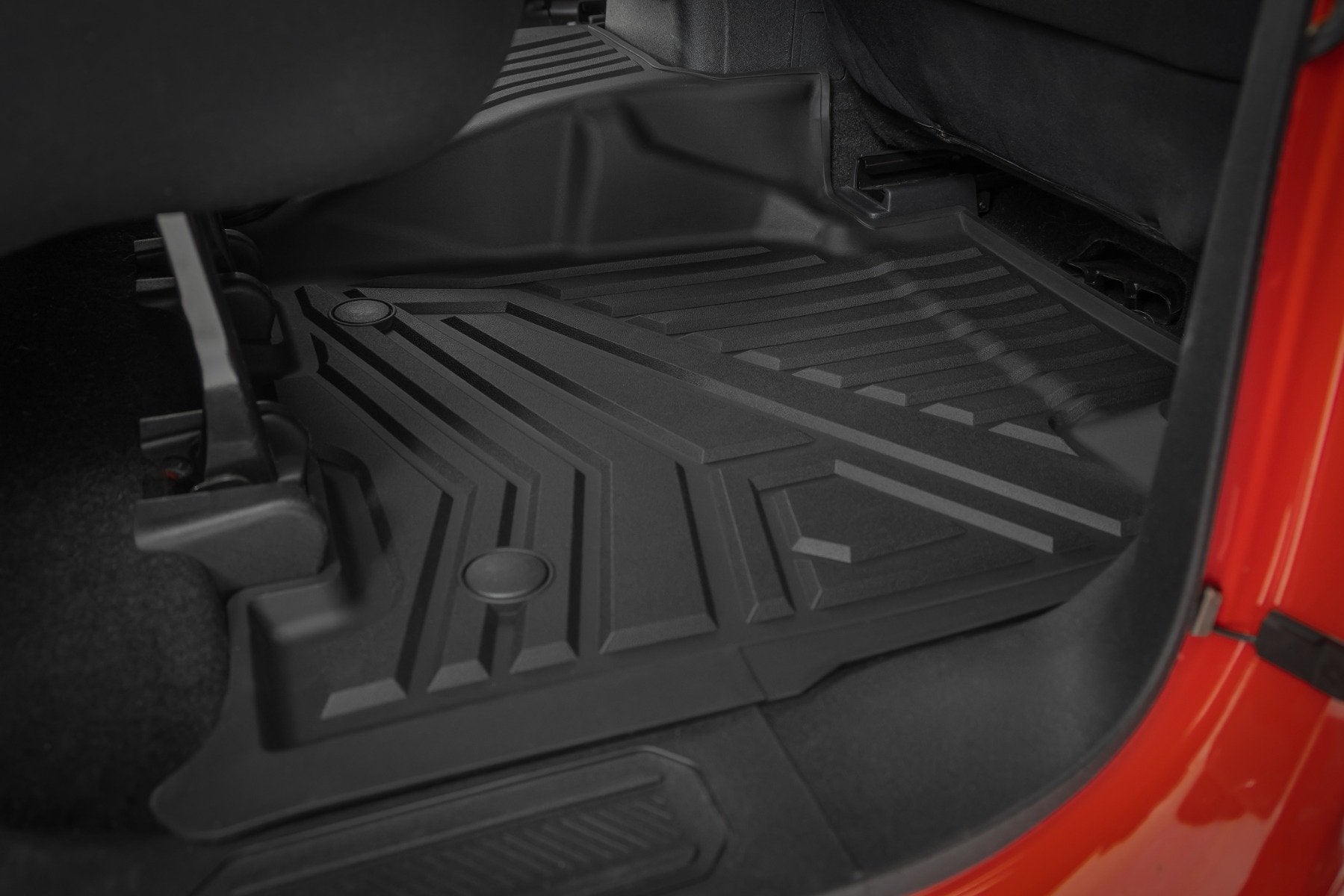 Rough Country Flex-Fit Floor Mats | Front & Rear | for Ford Bronco 4WD 2021-2025 FF-51602