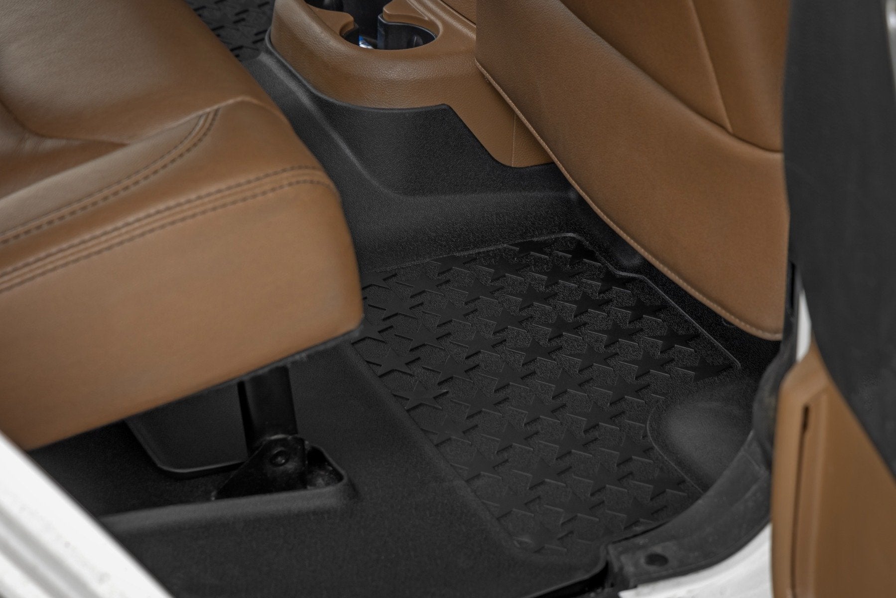 Rough Country Floor Mats FR & RR 4Dr for Jeep Wrangler Unlimited 14-18 FF-61412
