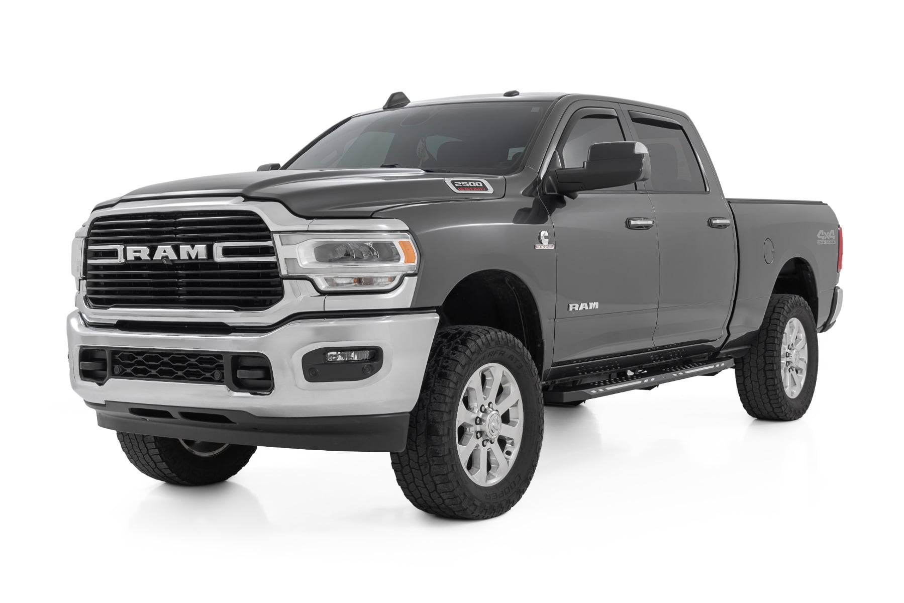 Rough Country AC2 Running Boards Amb/White Crew Cab for Ram 1500 19-26/TRX 21-24 57006