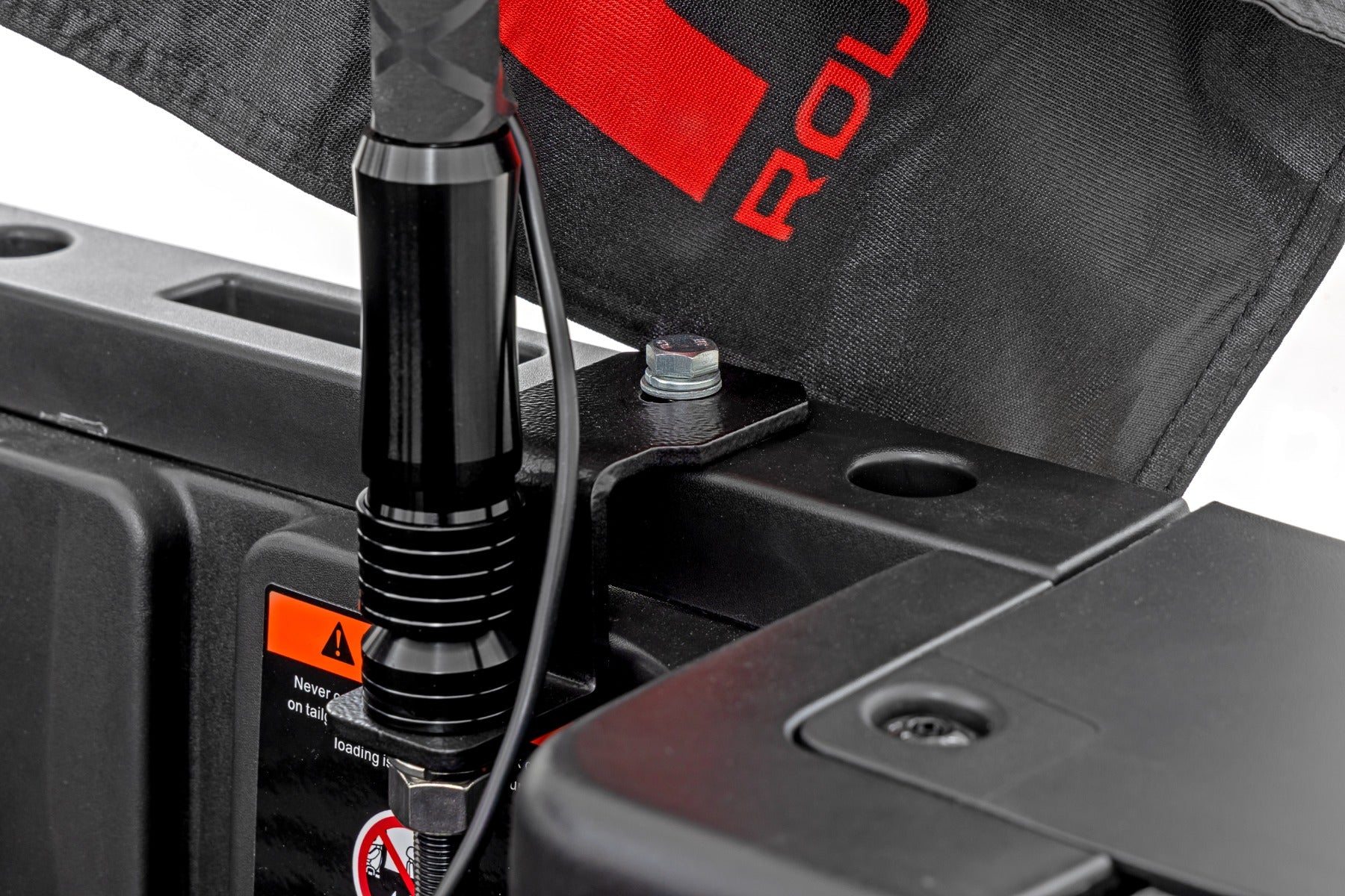 Rough Country Whip Mount | 2' Multl-Color LED Whip Pair | Can-AM Defender/Segway