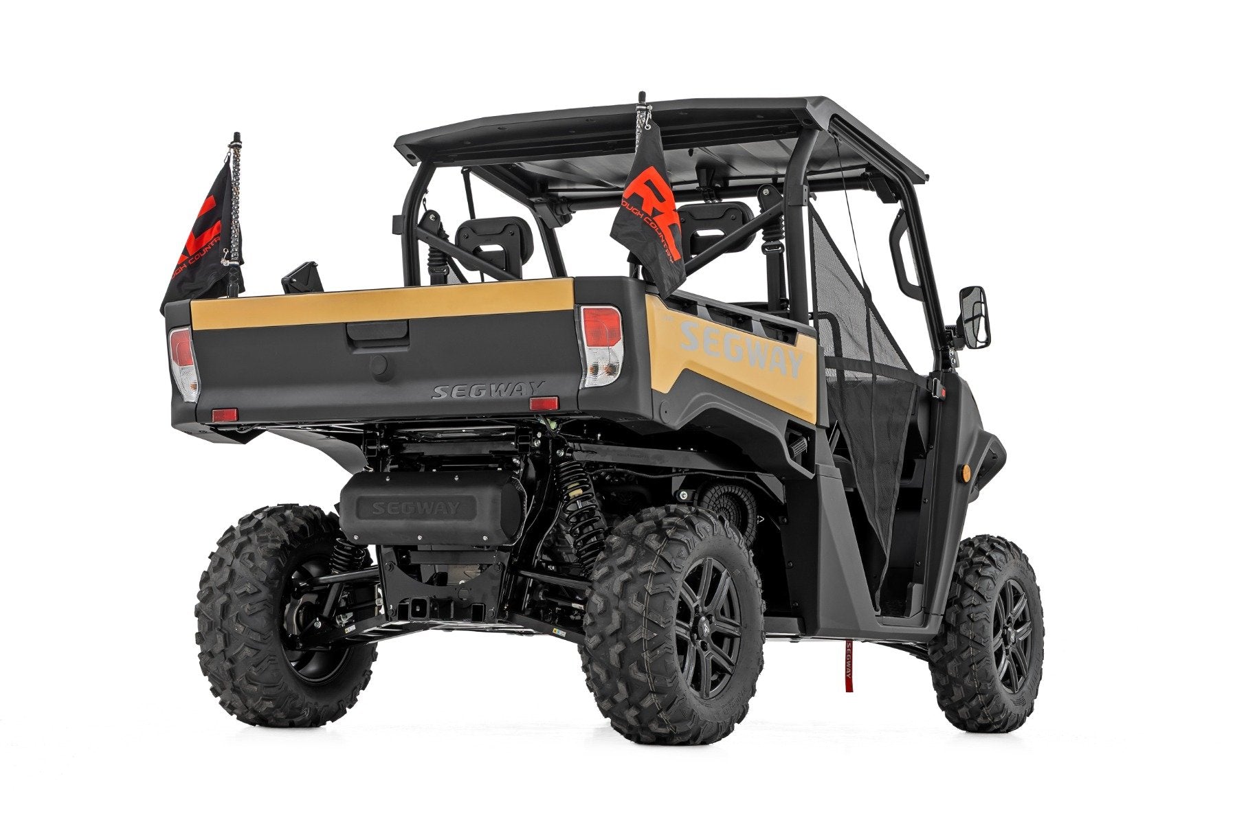Rough Country Whip Mount | 2' Multl-Color LED Whip Pair | Can-AM Defender/Segway 93200