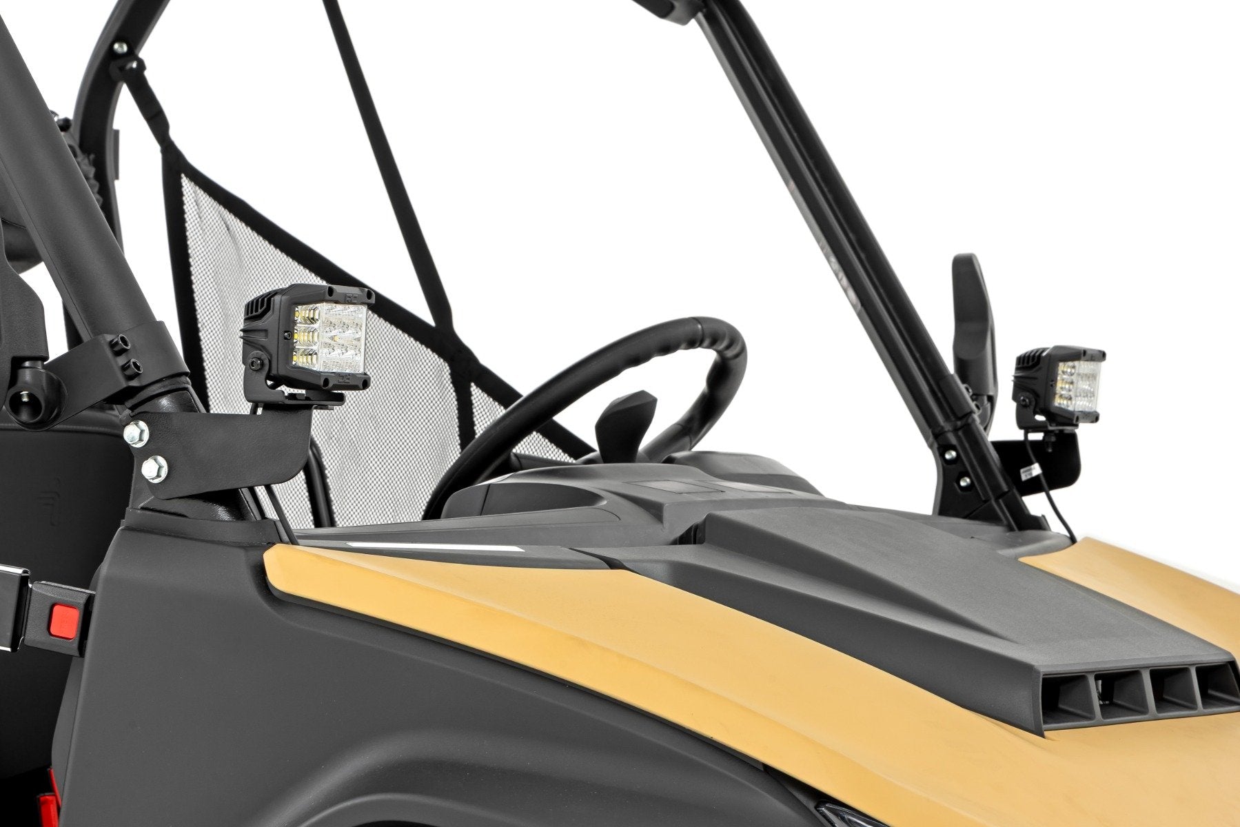 Rough Country LED Light Kit | Front Mount | 2" Black Pair | Segway 570 F