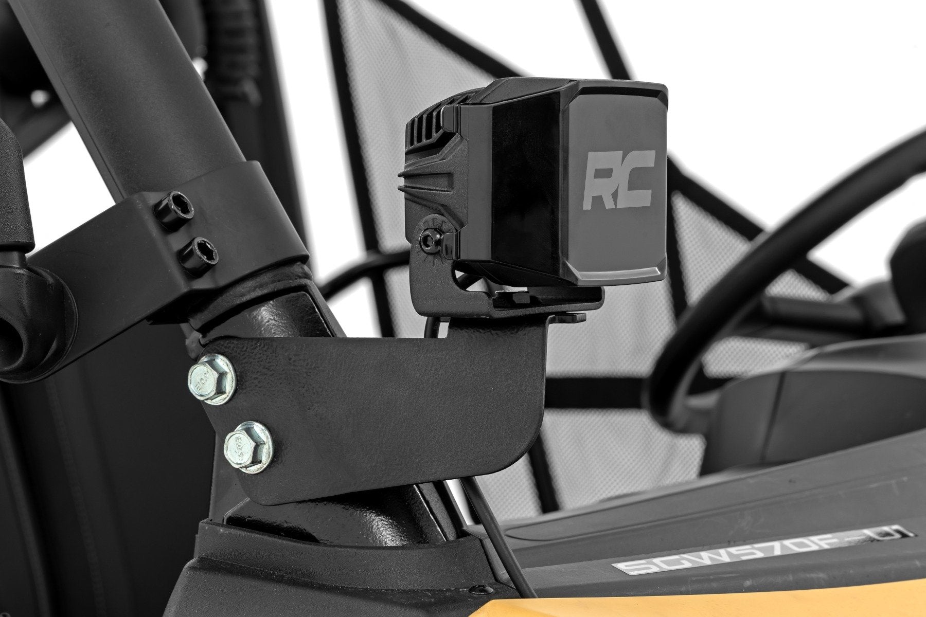 Rough Country LED Light Kit | Front Mount | 2" Black Pair | Amber DRL | Segway 570 F 93219