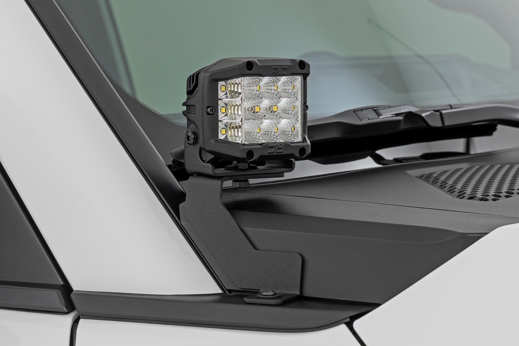 Rough Country LED Light Kit Ditch Mount 2" Spectrum Pair Spot for Toyota Land Cruiser 24-25 72118