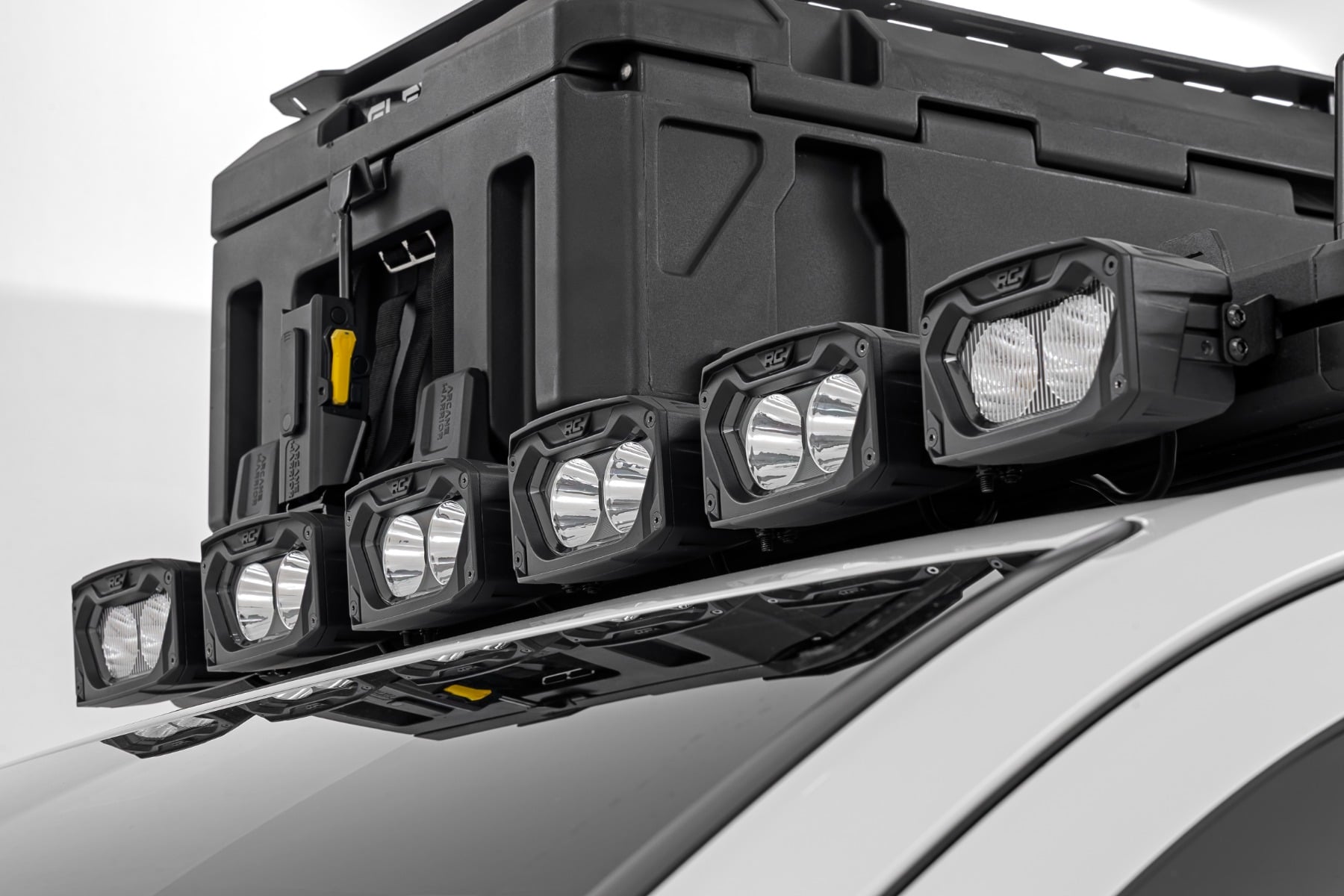 Rough Country 5" Light Pods White/Amber DRL Spot Pair 70117
