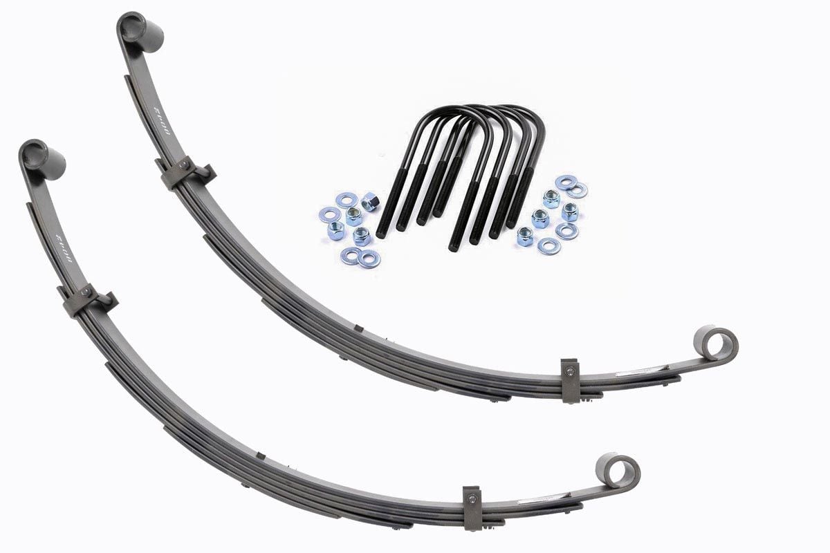 Rough Country Rear Leaf Springs 4" Lift Pair For Toyota Land Cruiser FJ40 64-80 8042Kit