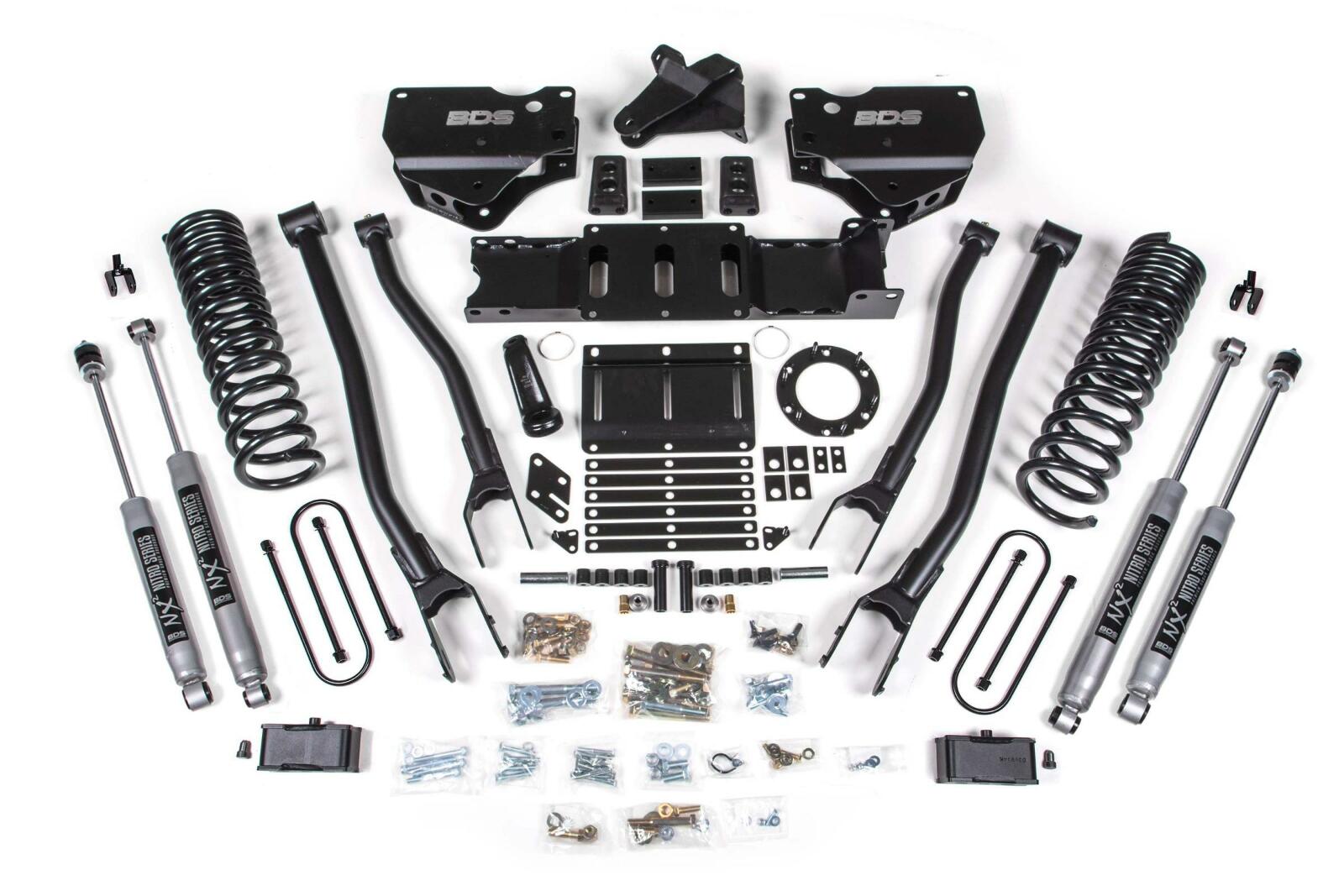 2019-2024 Ram 3500 4" 4-Link Gas - 3" Rear Block w/o overload - NX2 Shocks