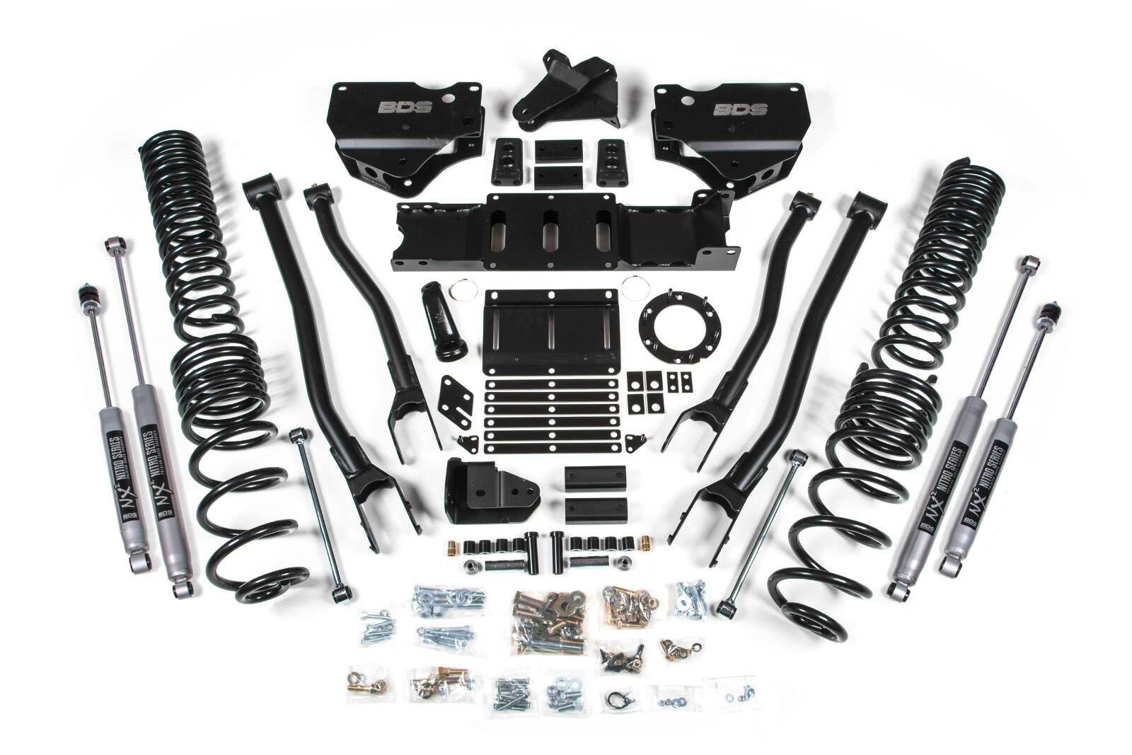 2019-2024 Ram 2500 6" 4-Link Suspension Lift, 4.5" Rear, Spring, Diesel - Fox 2.5 PES R/R Front, Fox 2.5 PES P/B Rear
