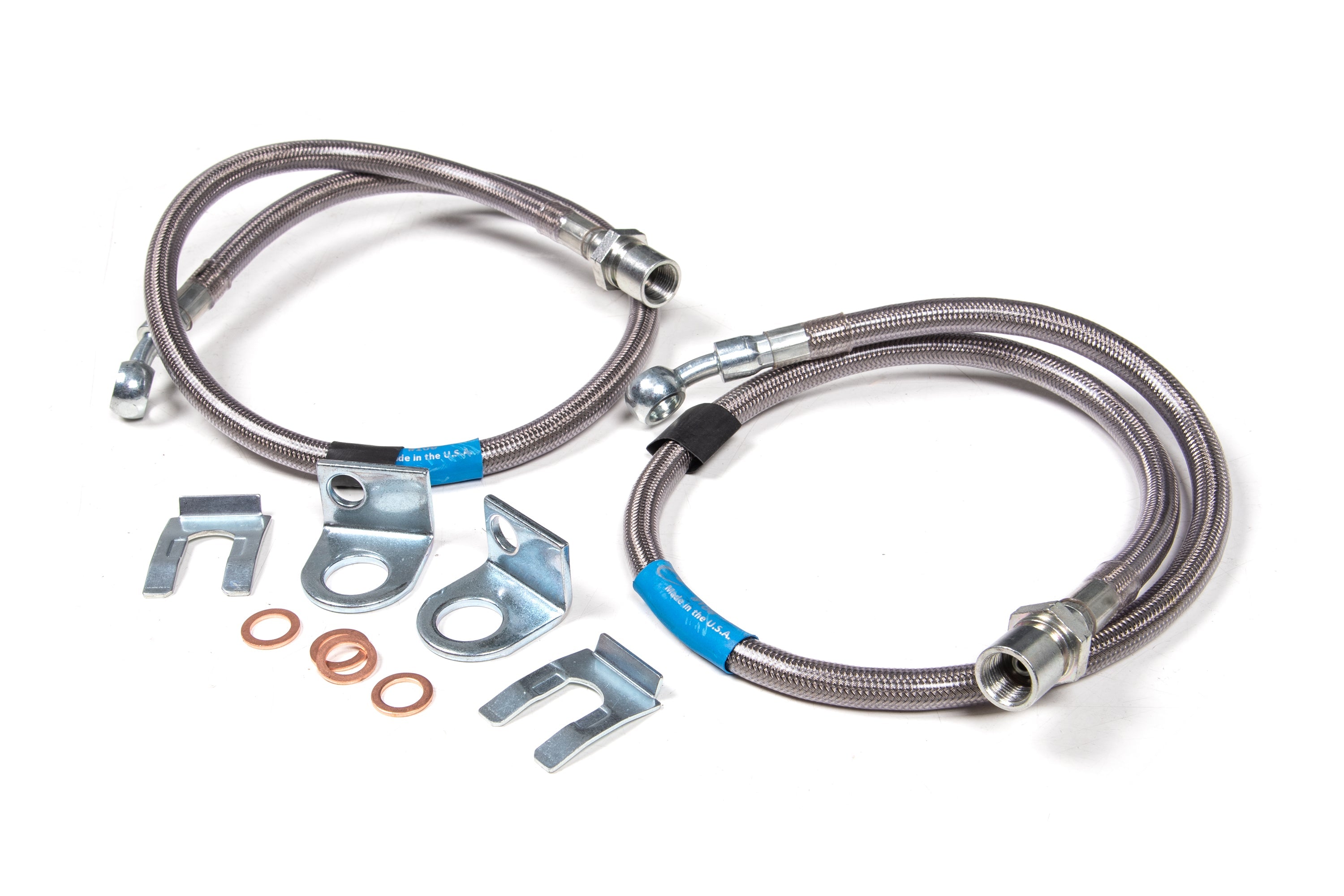 Front Brake Line Set | Stainless Steel | Fits 6 Inch Lift | Chevy/GMC Truck and SUV (07-18) -1