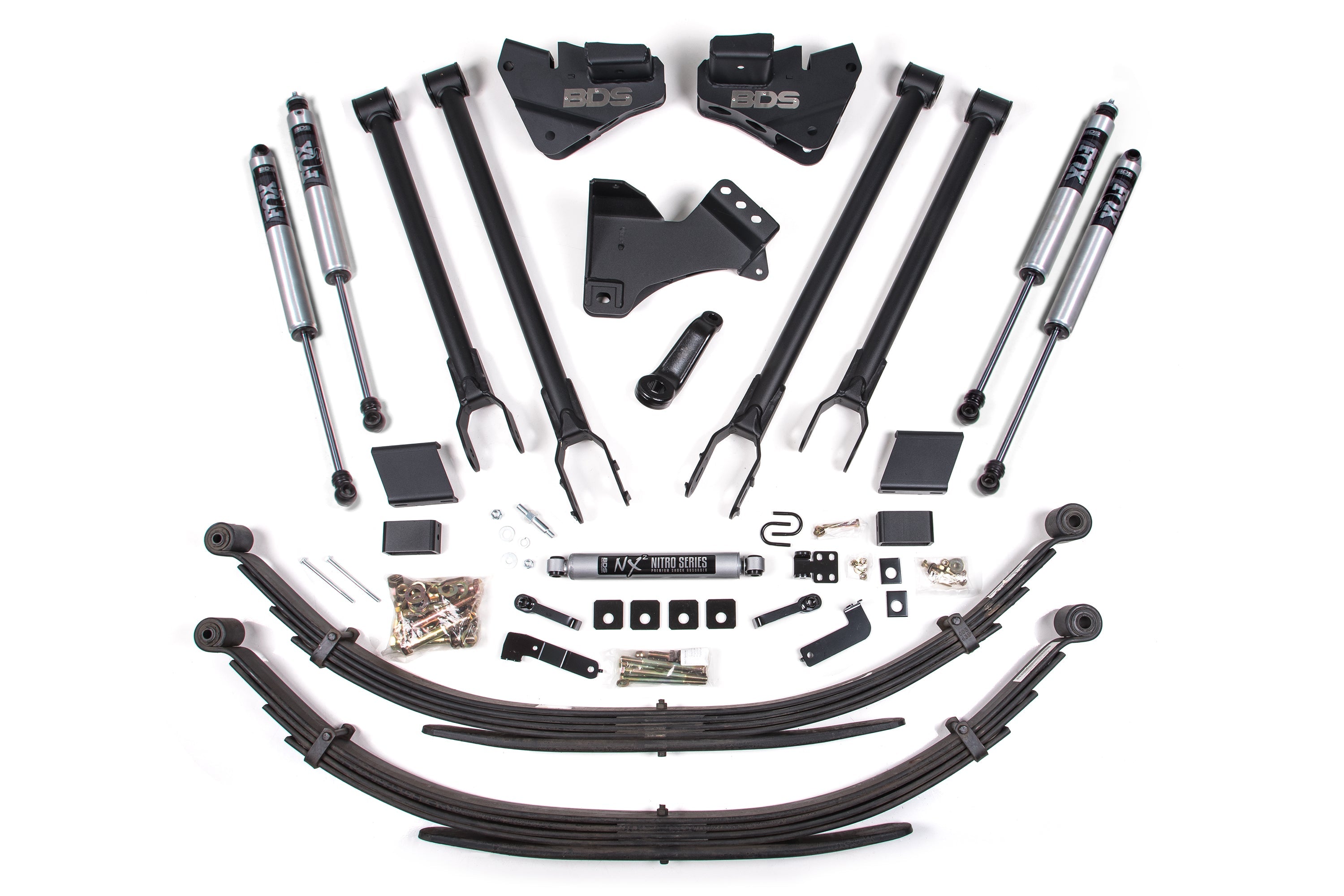 4 Inch Lift Kit | 4-Link Conversion | Ford F250 / F350 Super Duty (17-19) 4WD | Gas -1
