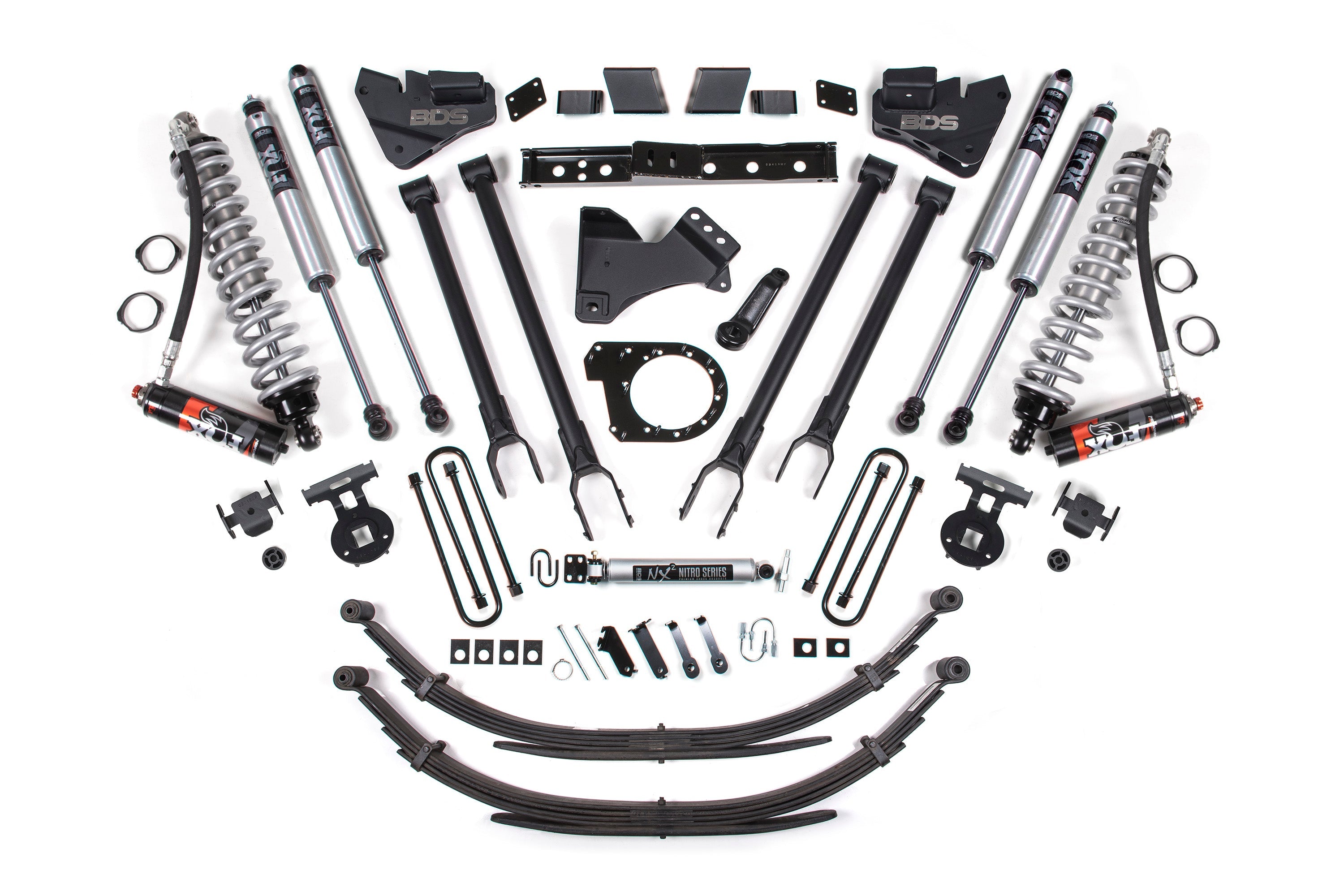 7 Inch Lift Kit w/ 4-Link | FOX 2.5 Performance Elite Coil-Over Conversion | Ford F250/F350 Super Duty (20-22) 4WD | Diesel -3