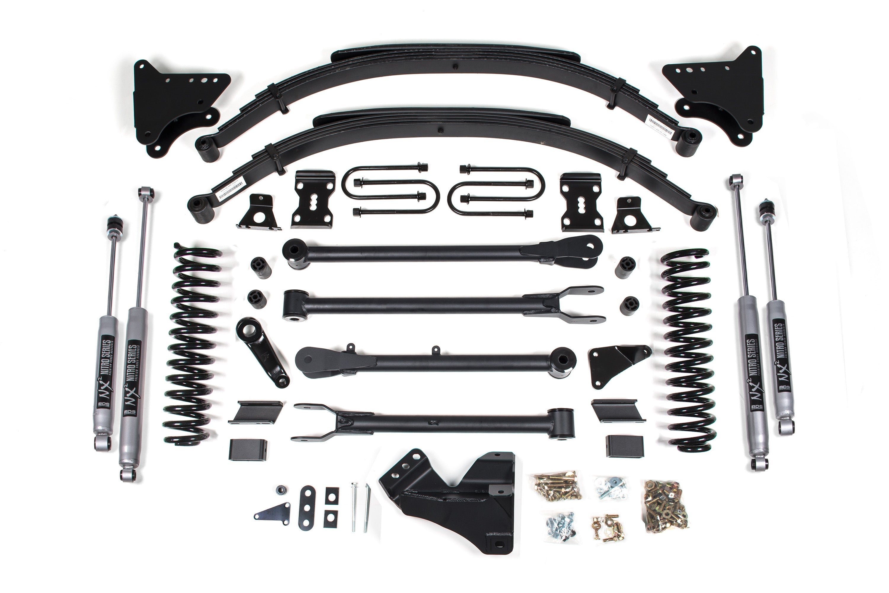 4 Inch Lift Kit w/ 4-Link | Ford F250/F350 Super Duty (08-10) 4WD | Gas -4