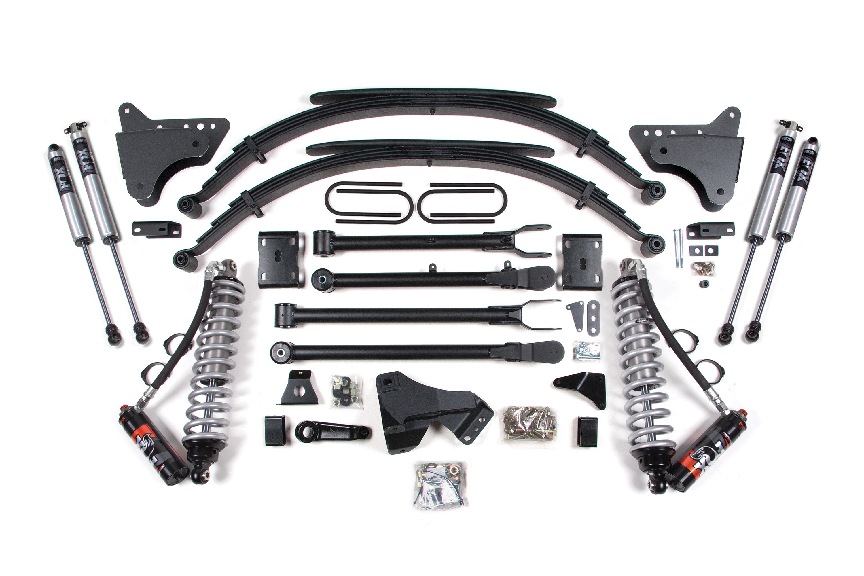 4 Inch Lift Kit w/ 4-Link | FOX 2.5 Performance Elite Coil-Over Conversion | Ford F250/F350 Super Duty (11-16) 4WD | Diesel -2