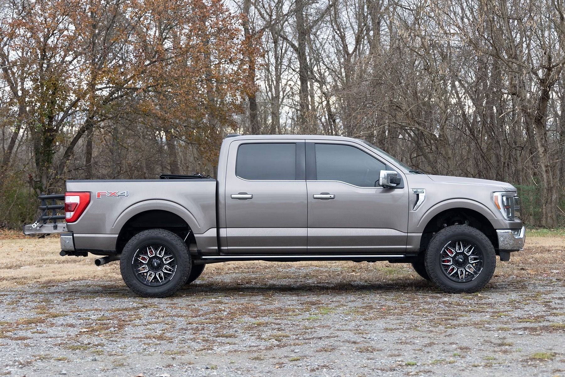 Rough Country Caliper Covers | Rear | Red | for Ford F150 2WD/4WD 2021-2024 711442