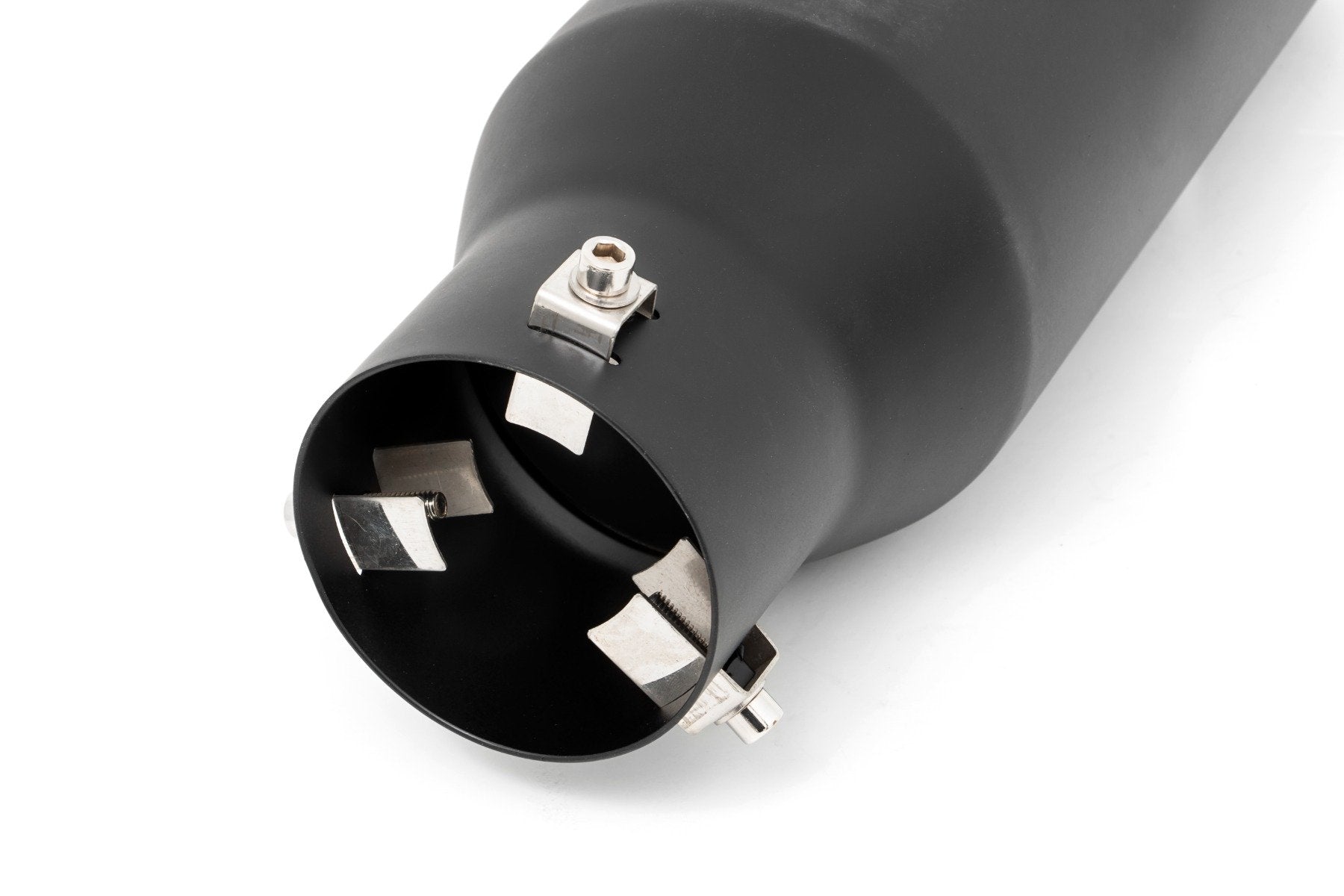 Rough Country Exhaust Tip | Black | RC Logo | 2.5-3.125" Pipe 96004A