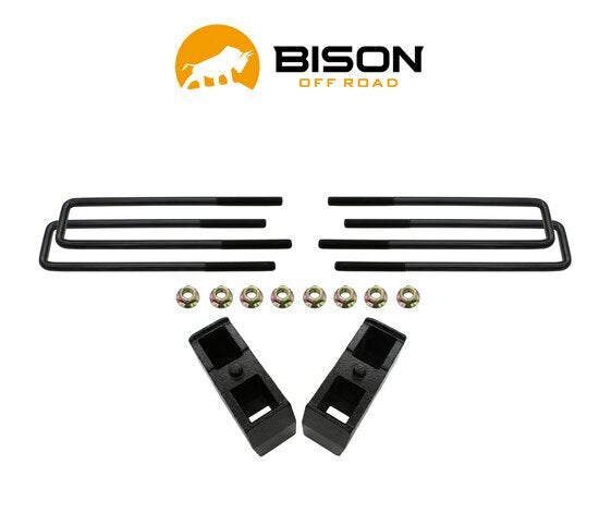 Bison Off Road 4" Rear Block Kit For SILVERADO/SIERRA 1500 2014-2024