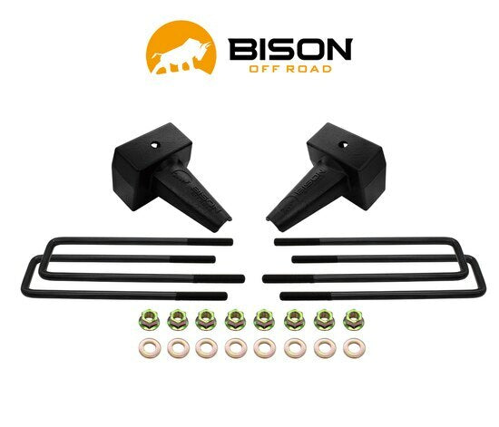 Bison Off Road 4" Rear Block Kit Chevy GMC Silverado/Sierra 2500/3500 2011-2024