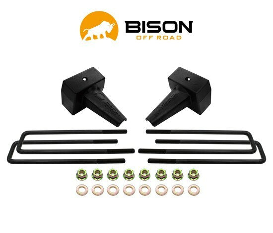 Bison Off Road 5" Rear Block Kit Chevy GMC Silverado/Sierra 2500/3500 2011-2023