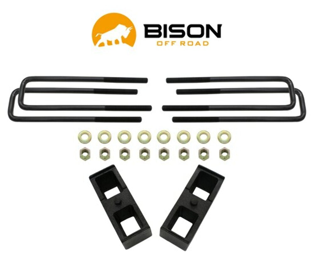 Bison Off Road 3" Rear Block Kit for Silverado/Sierra 1500 6-Lug 1999-2022 img2