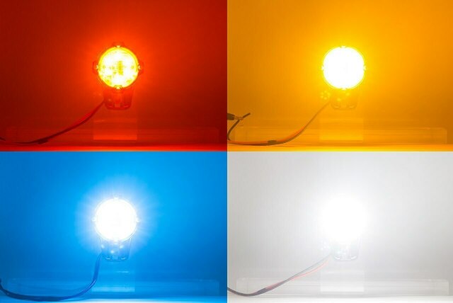 Bison Off Road YAK! 600 Lumen Universal Rock Lights Light Kit, CLEAR 1 Pack