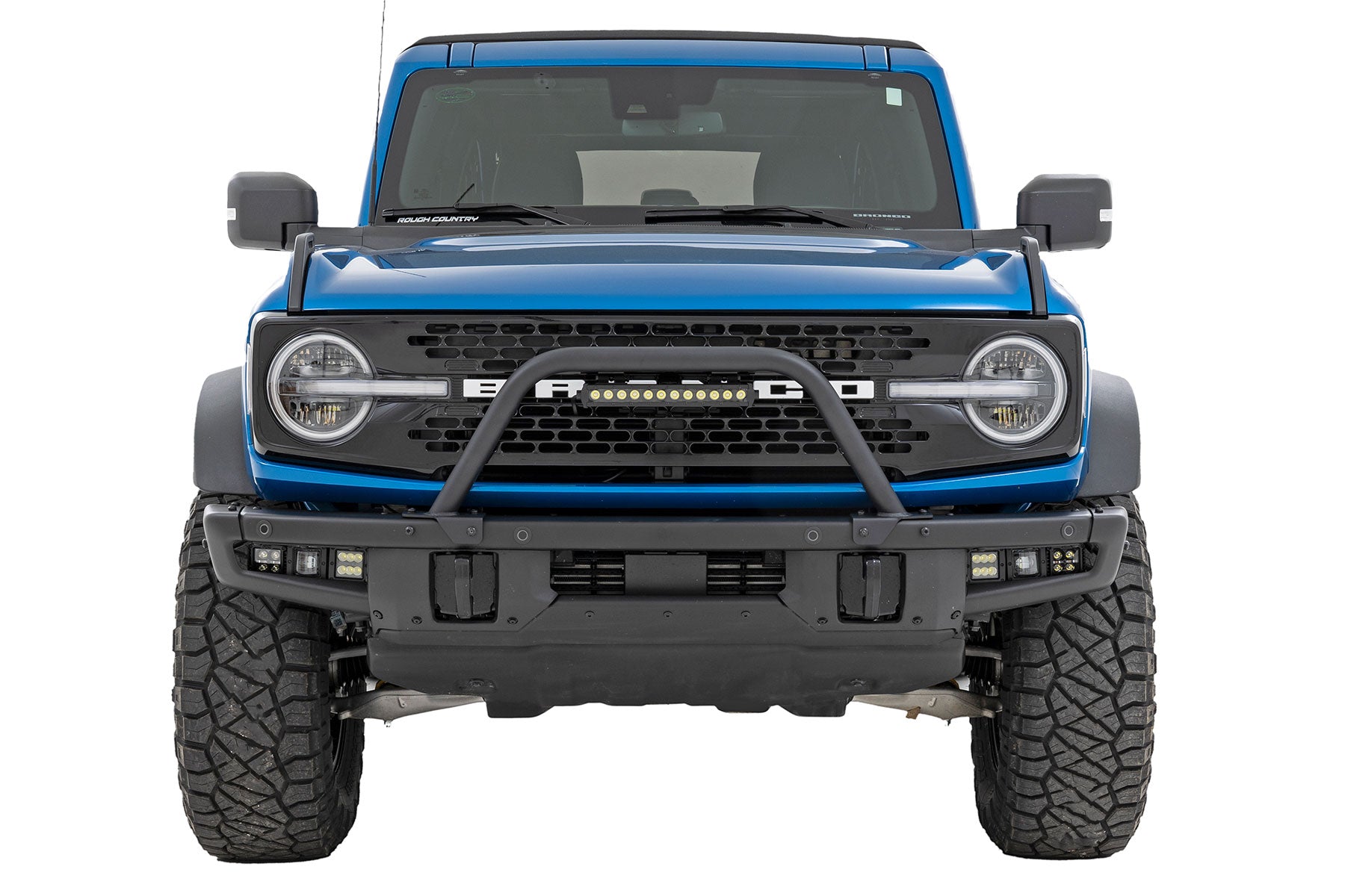 12" LED Light Bar Black DRL Ford Bronco OE Modular Steel